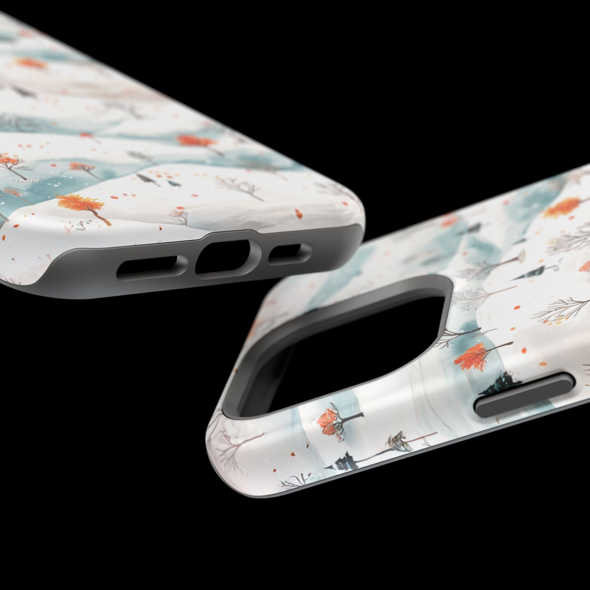 Winter Woodland Magnetic Phone Case — Impact-Resistant MagSafe-Compatible