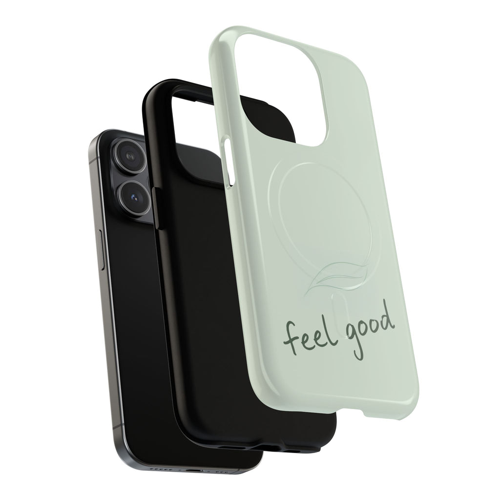 MagSafe Phone Case — "feel good" Minimal Pastel Protective Case