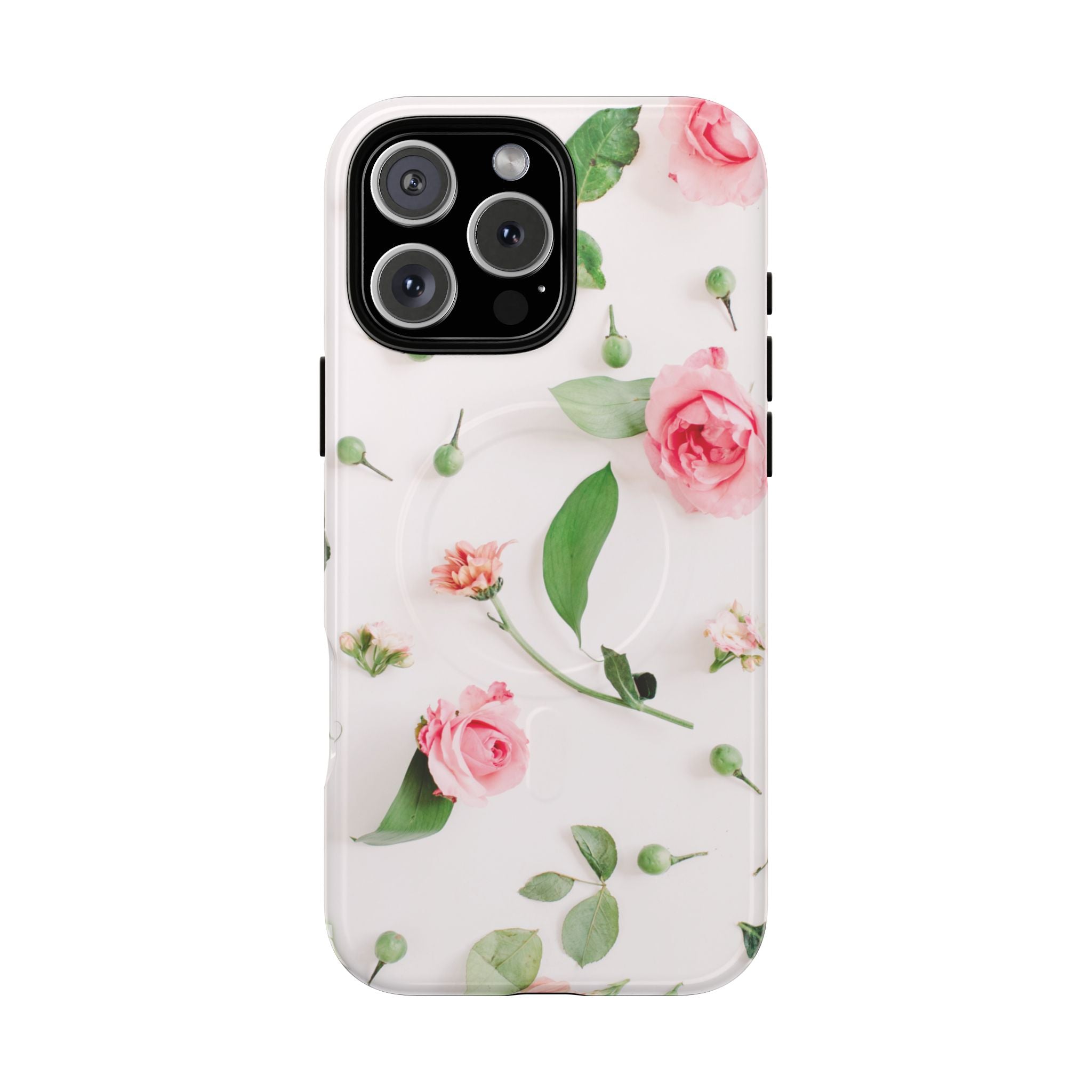 Floral Rose Tough Magnetic Phone Case