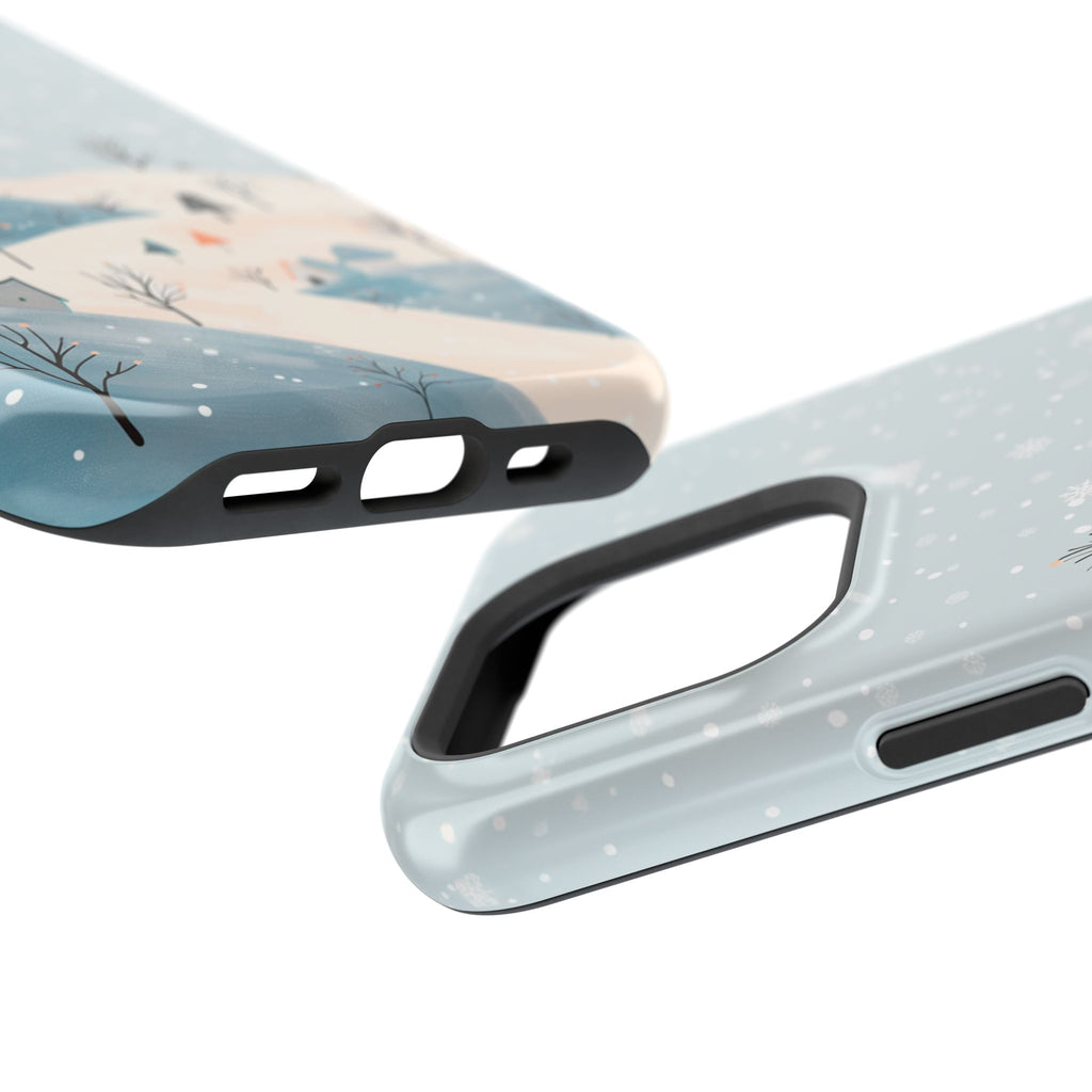 Winter Snowy Hills Magnetic Impact Phone Case — Cute Scenic Landscape iPhone Cover