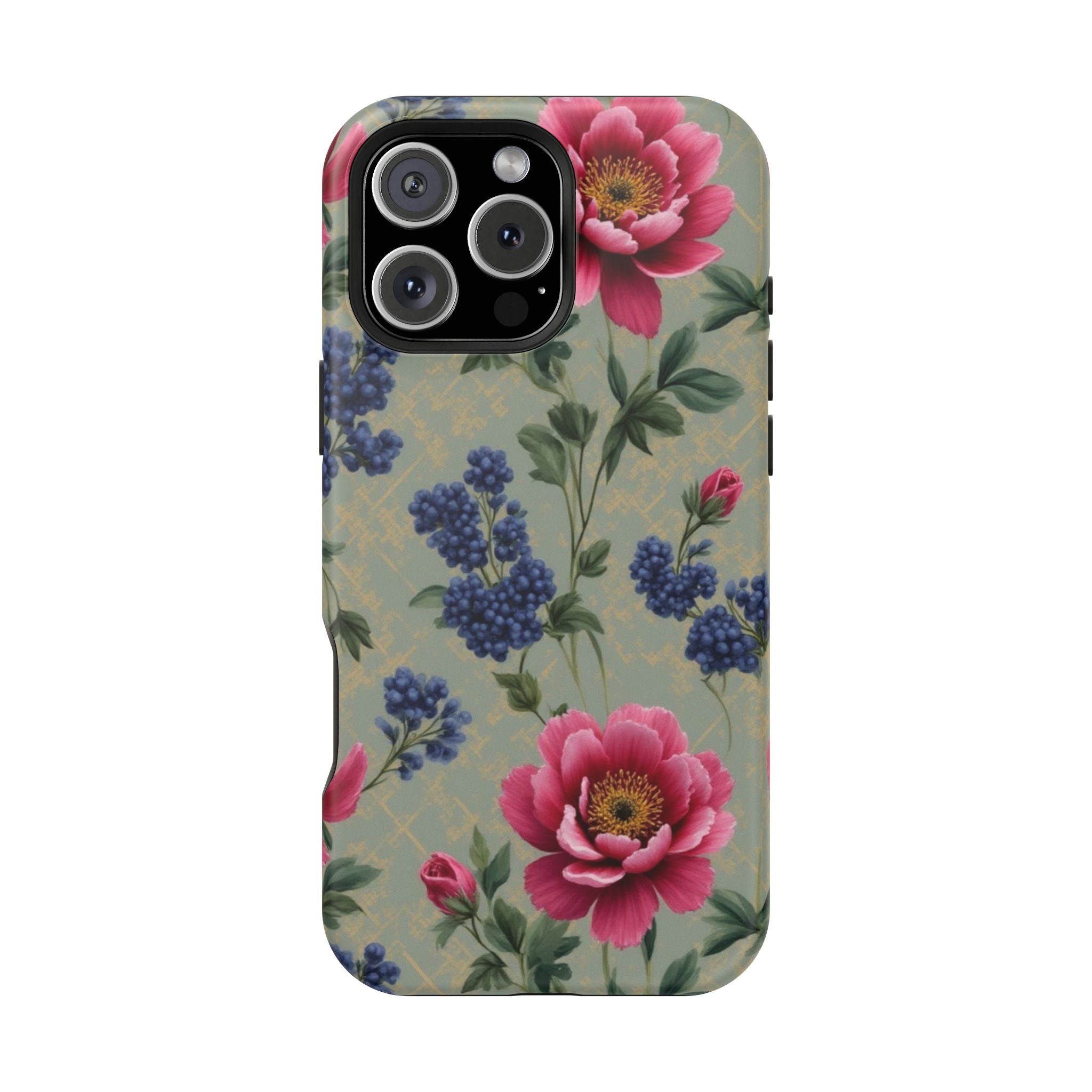 Floral Vintage Magnetic Impact-Resistant Phone Case