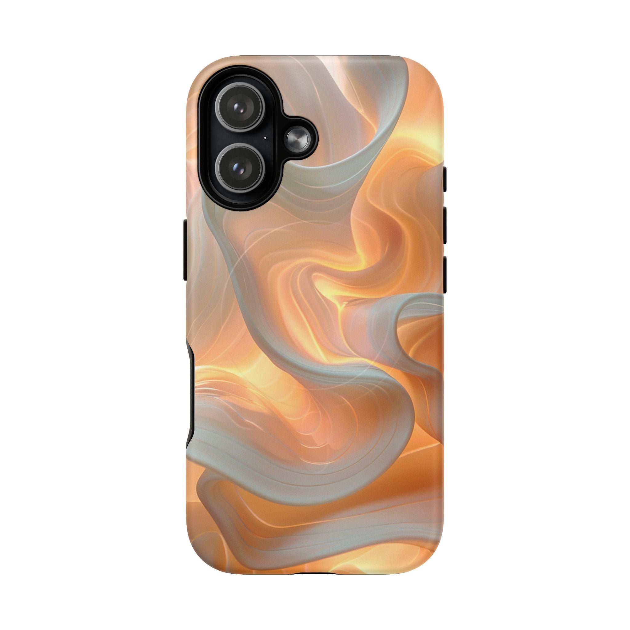 Marbled Amber Swirl Tough Magnetic Case