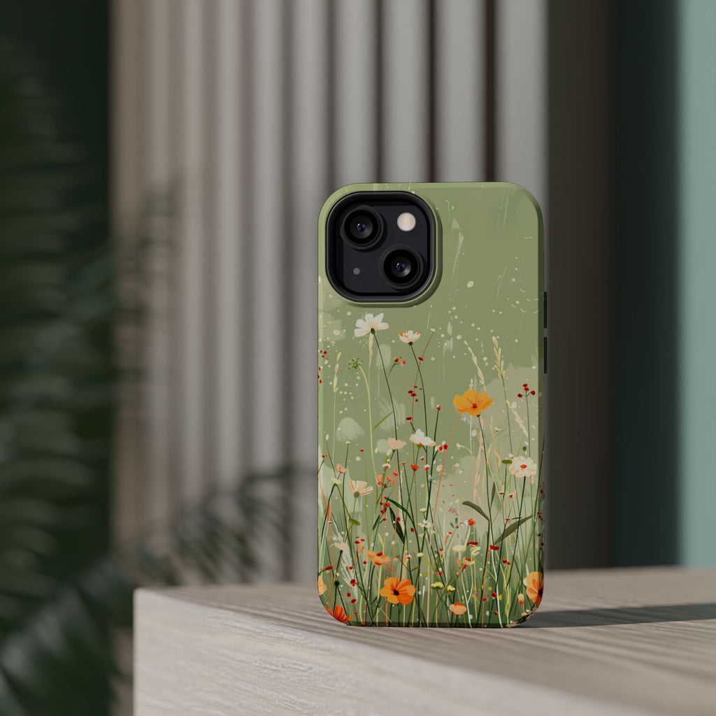 Floral Meadow Magnetic Impact-Resistant Phone Case