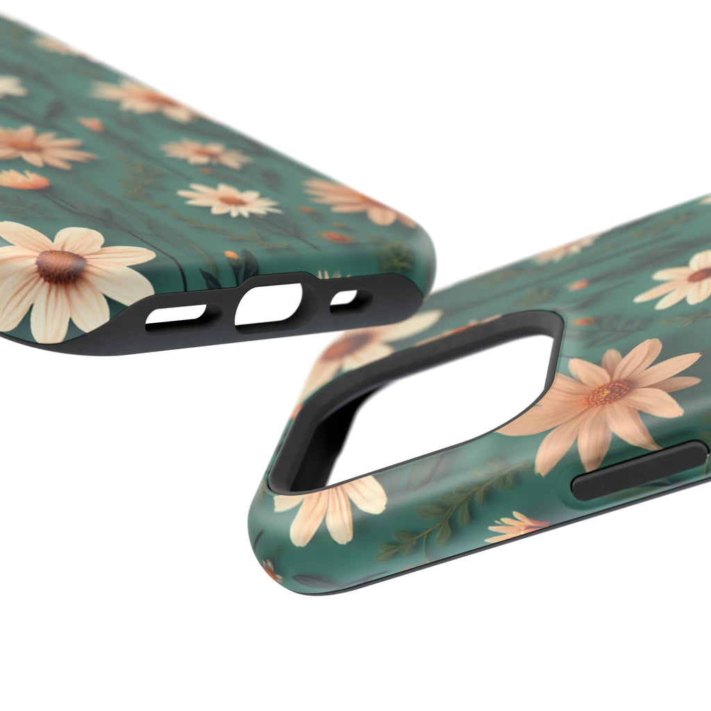 Floral Daisy Magnetic Impact-Resistant Phone Case