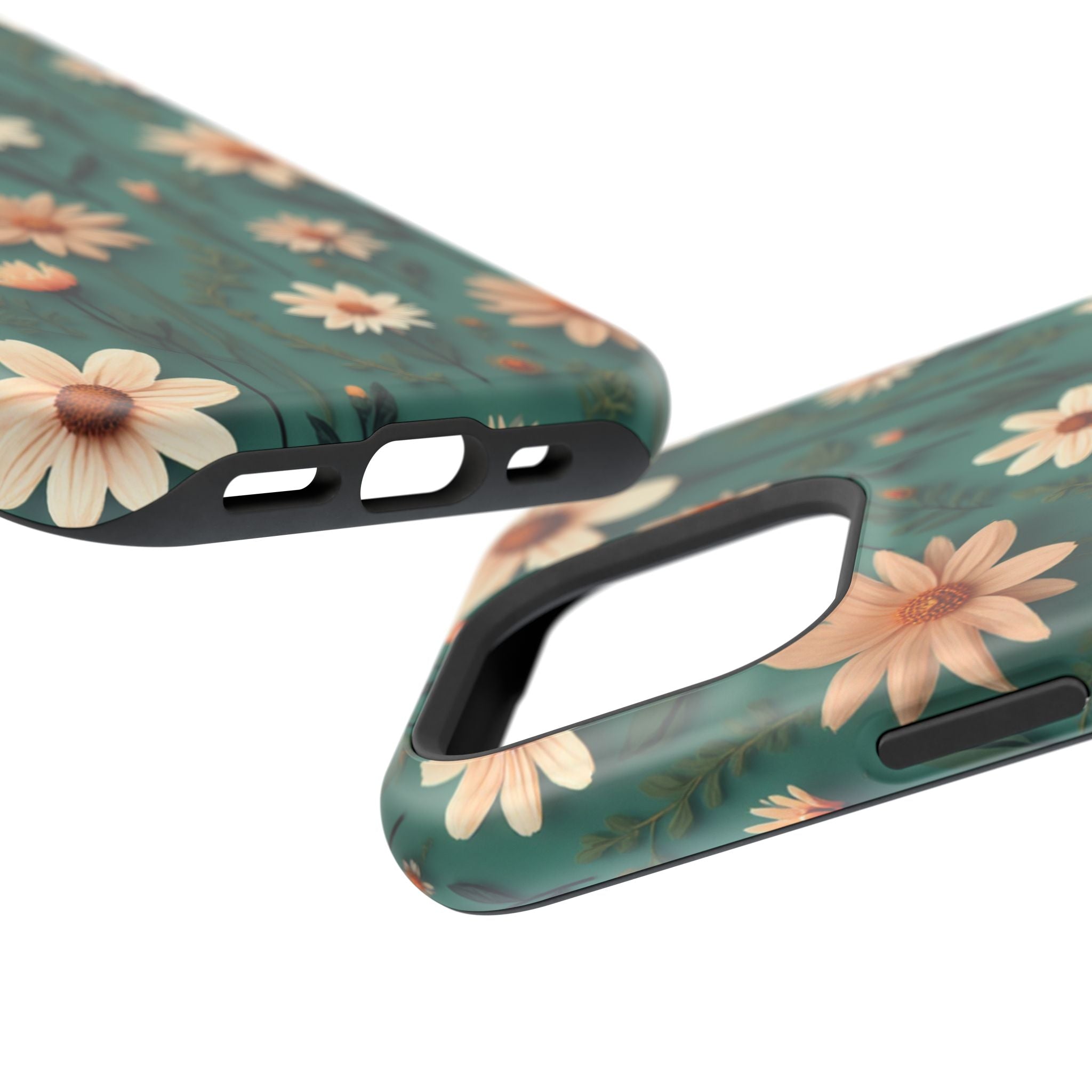 Floral Daisy Magnetic Impact-Resistant Phone Case