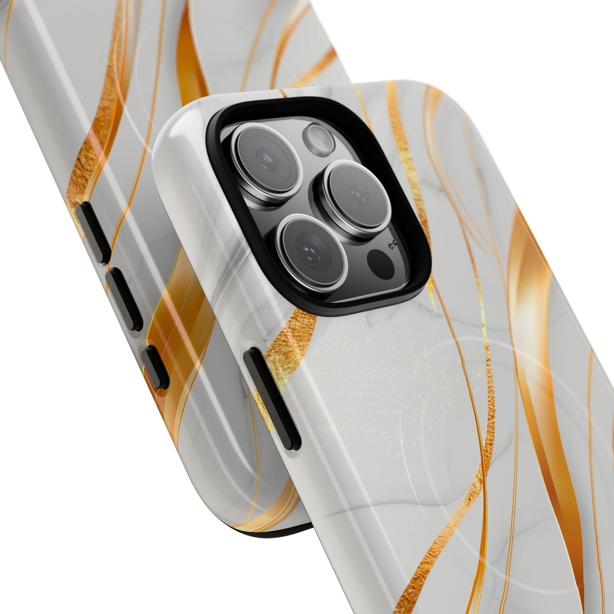 Marble Gold Wave Tough Magnetic Phone Case