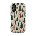 Forest Pattern Magnetic Impact-Resistant Phone Case — Winter Tree Design