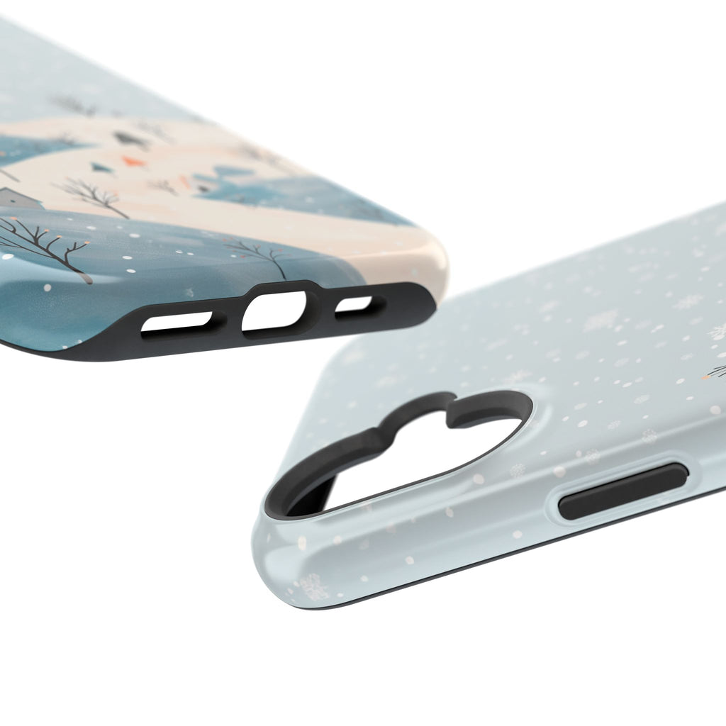 Winter Snowy Hills Magnetic Impact Phone Case — Cute Scenic Landscape iPhone Cover