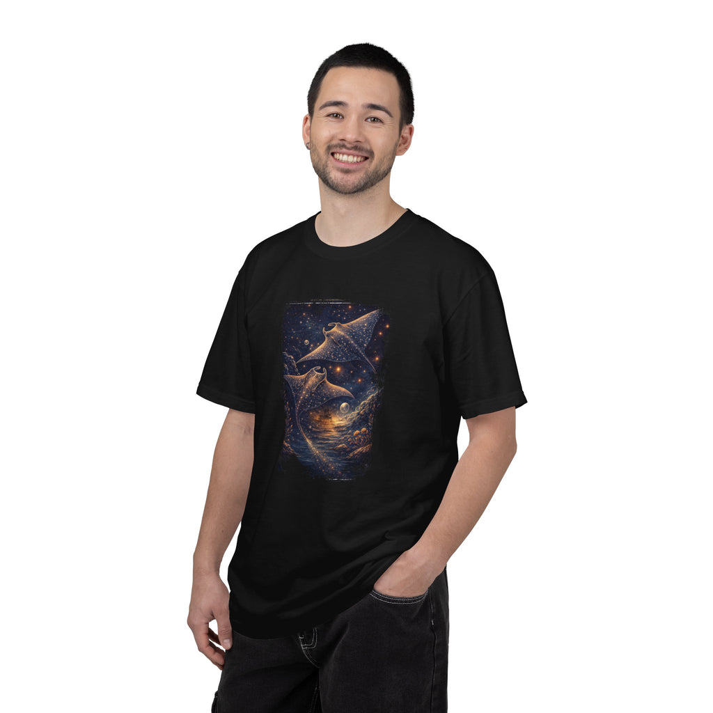Cosmic Dolphin Night Sky T-Shirt