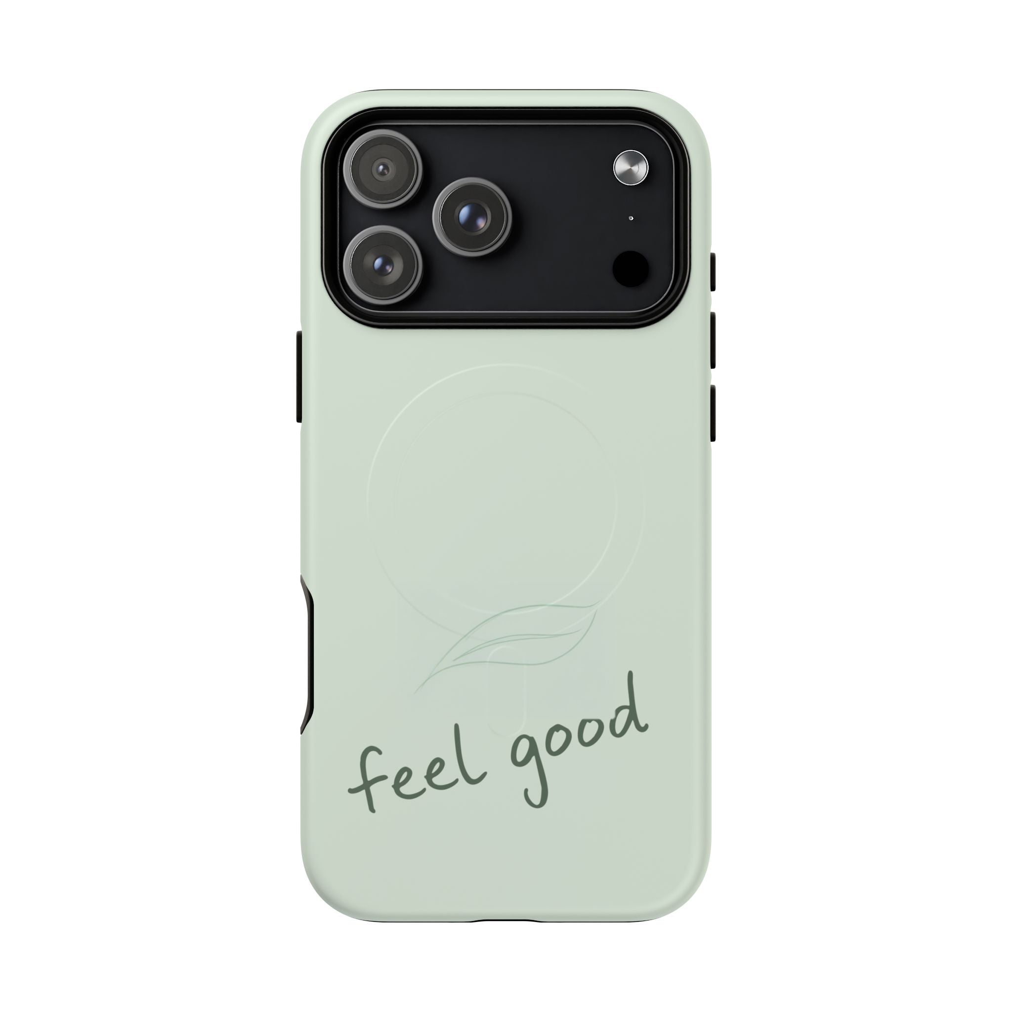 MagSafe Phone Case — "feel good" Minimal Pastel Protective Case