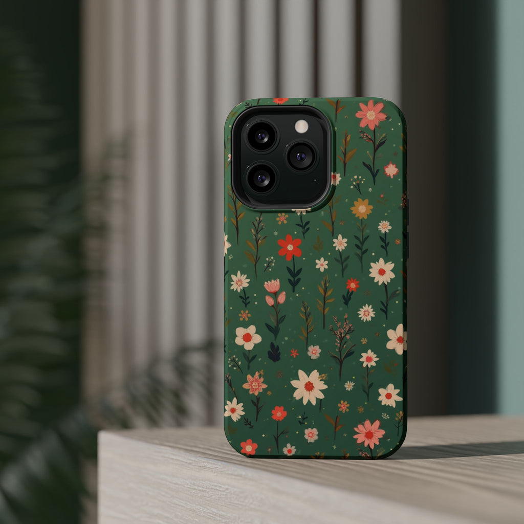 Floral Meadow Magnetic Impact-Resistant Phone Case