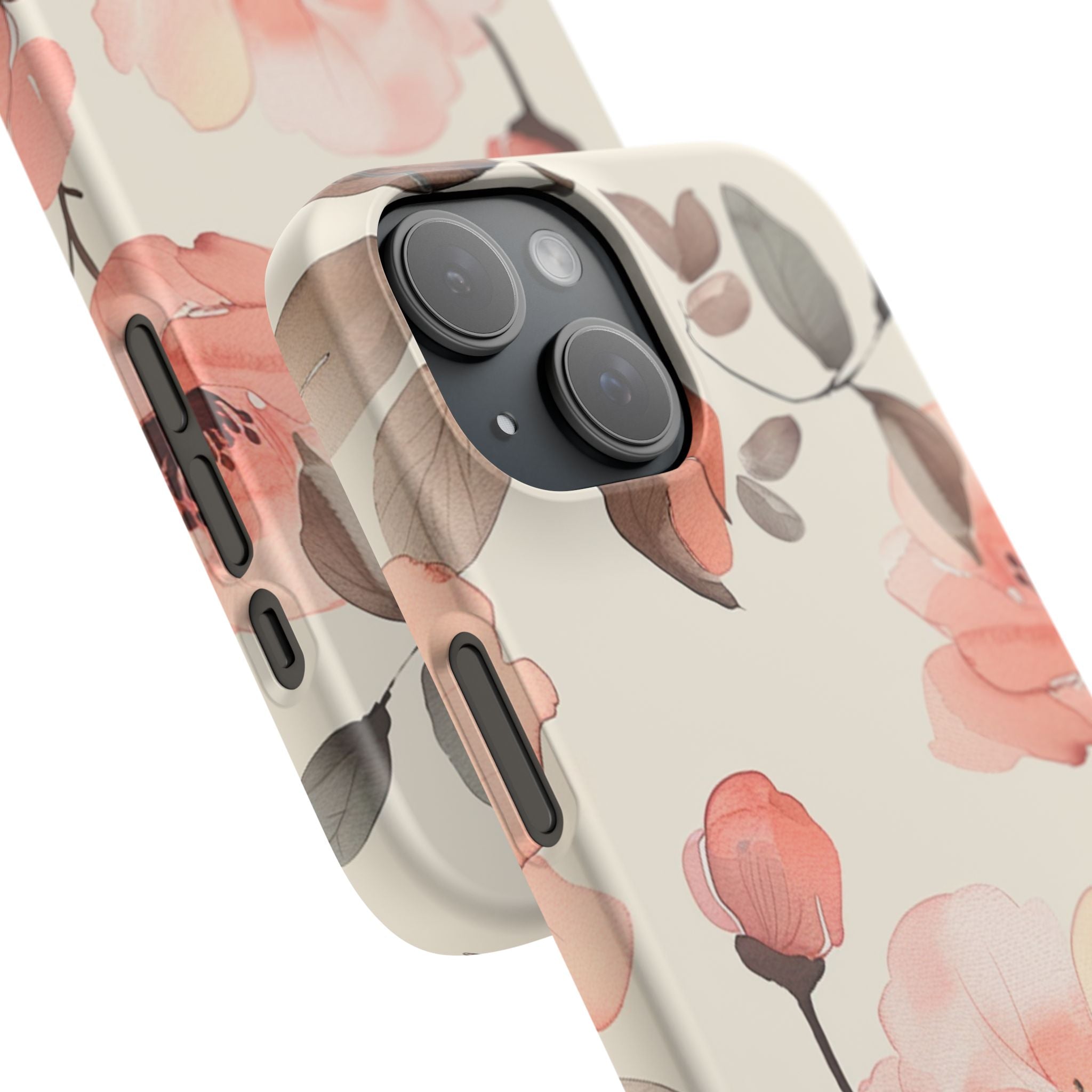 Floral Snap Phone Case — Blush Watercolor Poppies