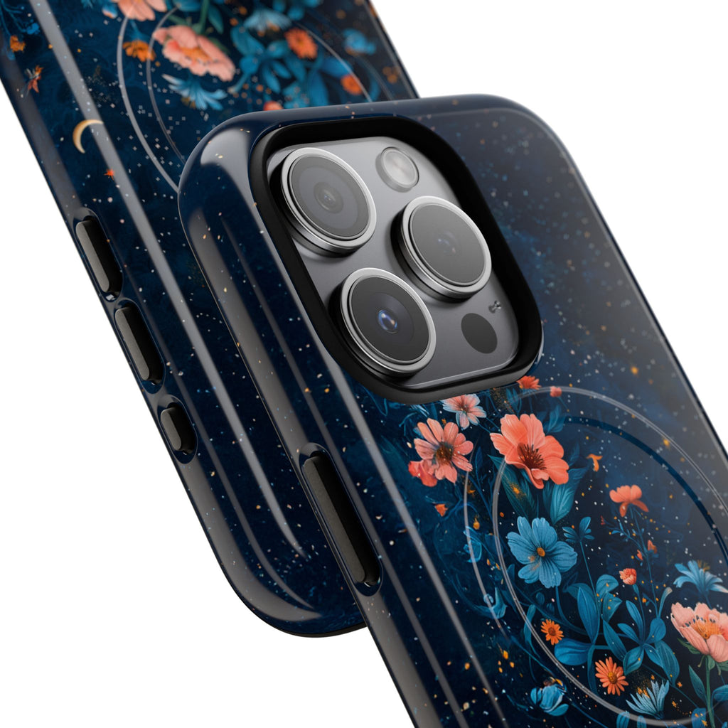 Floral Night Sky Tough Magnetic Phone Case