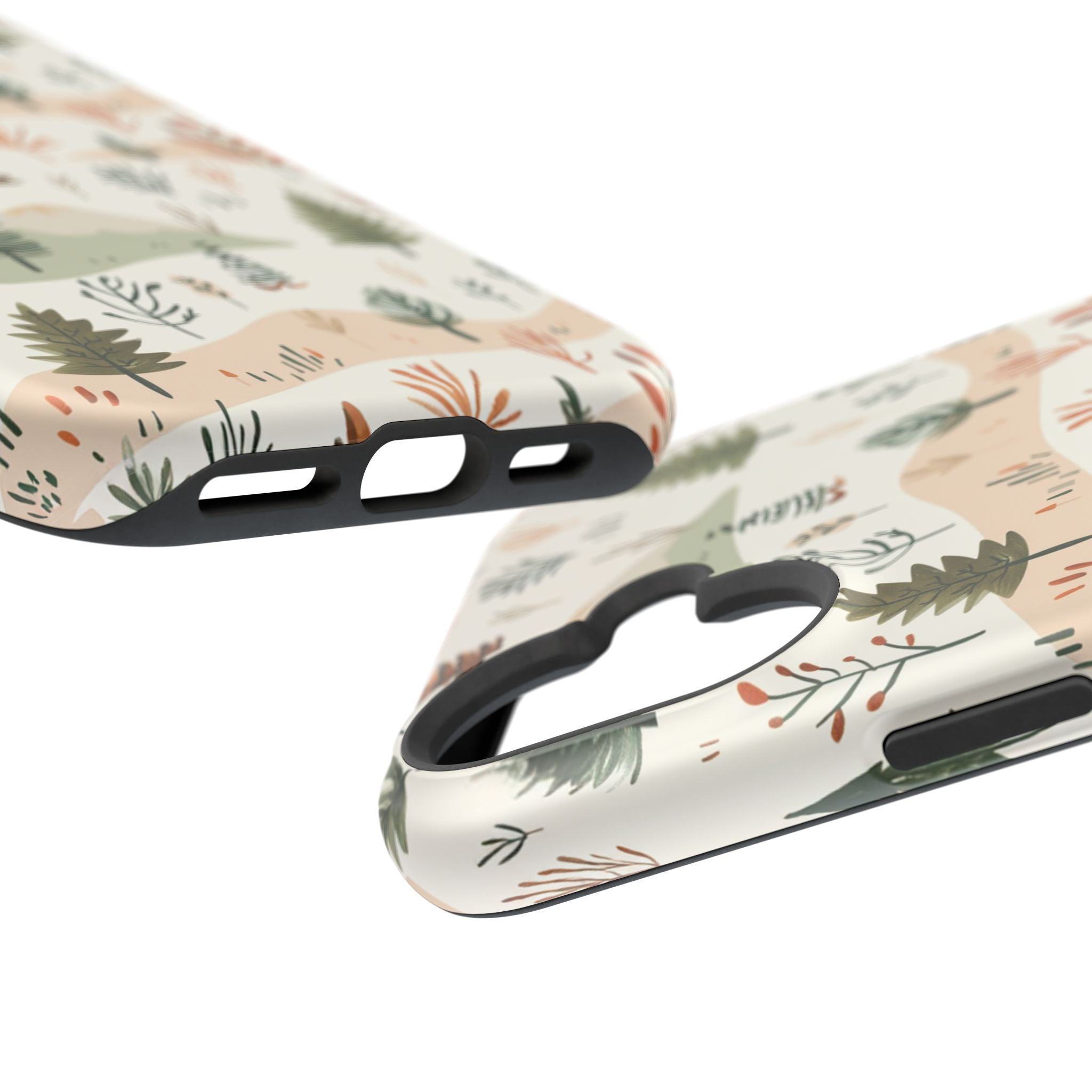 Magnetic Impact-Resistant Phone Case — Woodland Trees Pattern