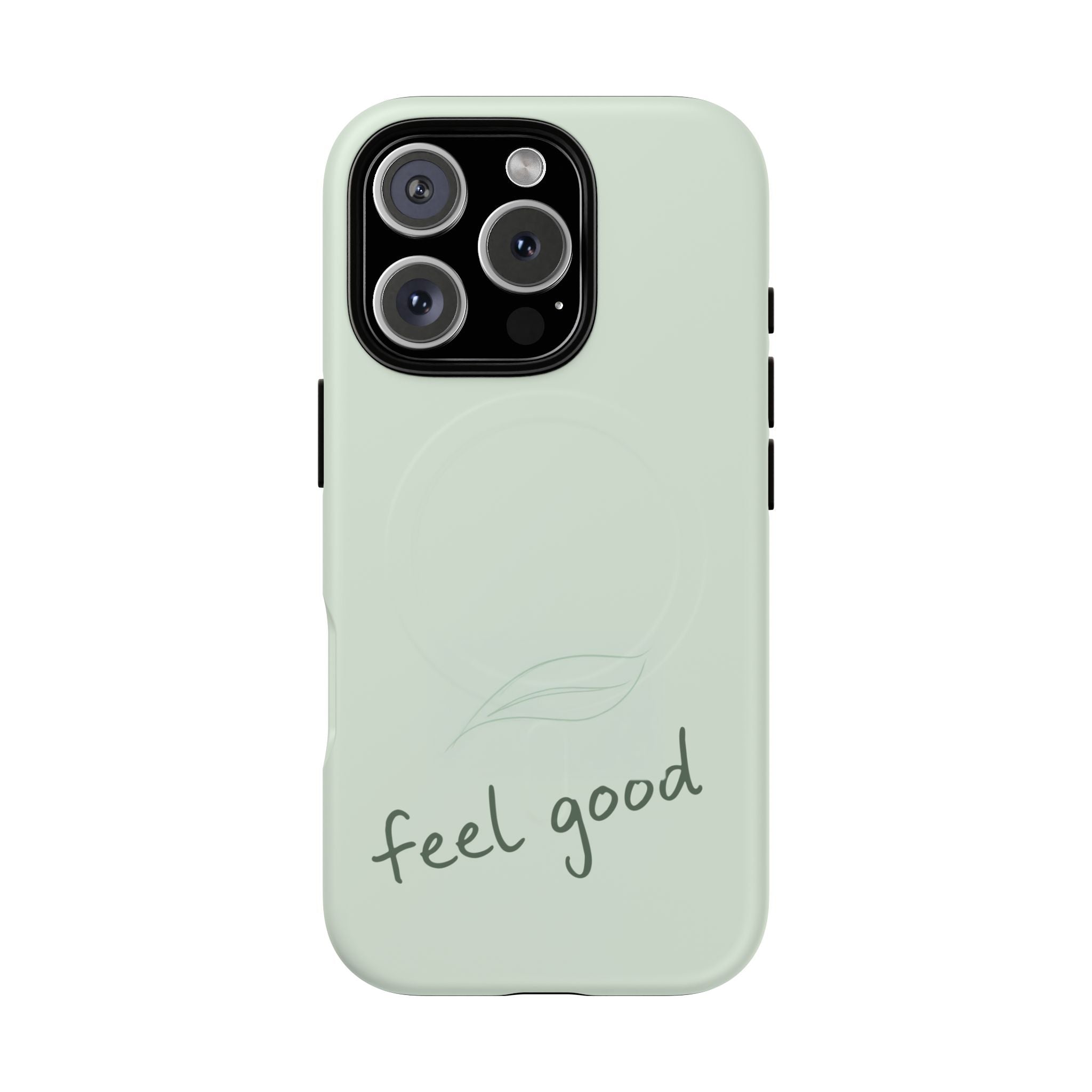 MagSafe Phone Case — "feel good" Minimal Pastel Protective Case