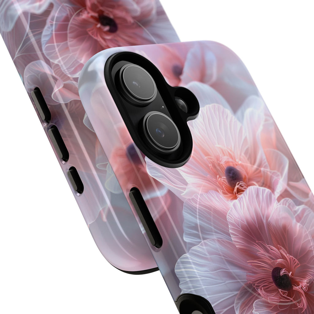 Floral Dream Tough Magnetic Phone Case — Pink Soft Petal Design