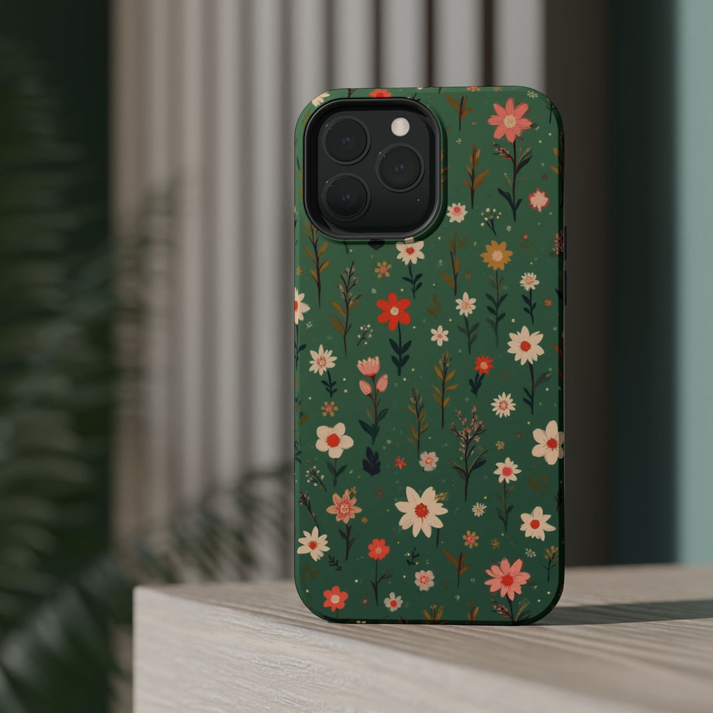 Floral Meadow Magnetic Impact-Resistant Phone Case