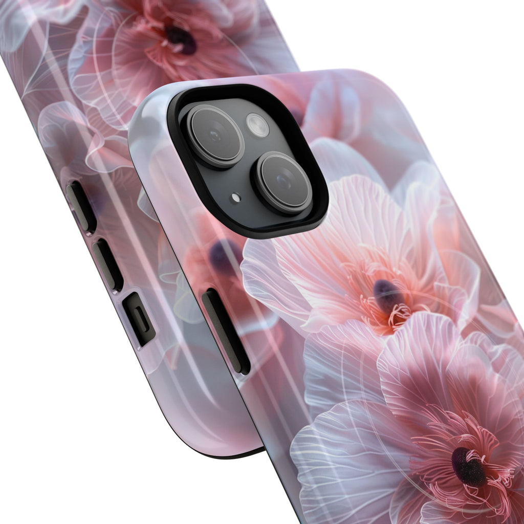 Floral Dream Tough Magnetic Phone Case — Pink Soft Petal Design