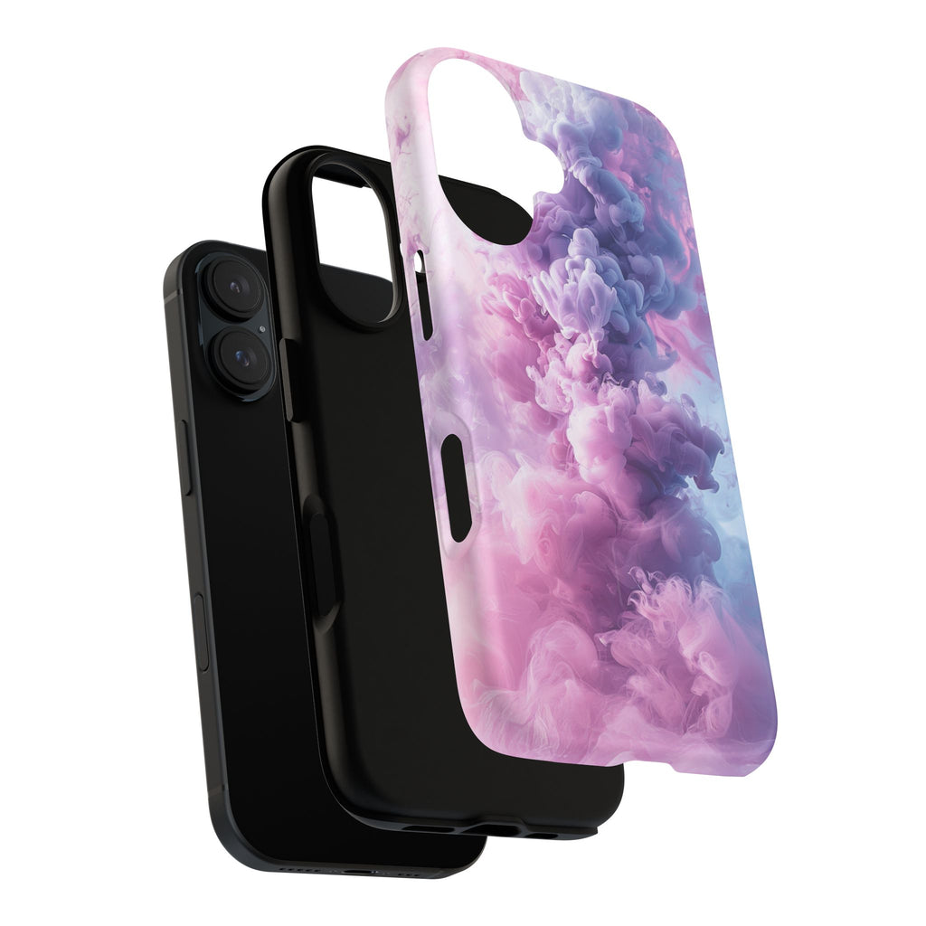 Magnetic Tough Phone Case — Pink & Purple Cloud Smoke Design