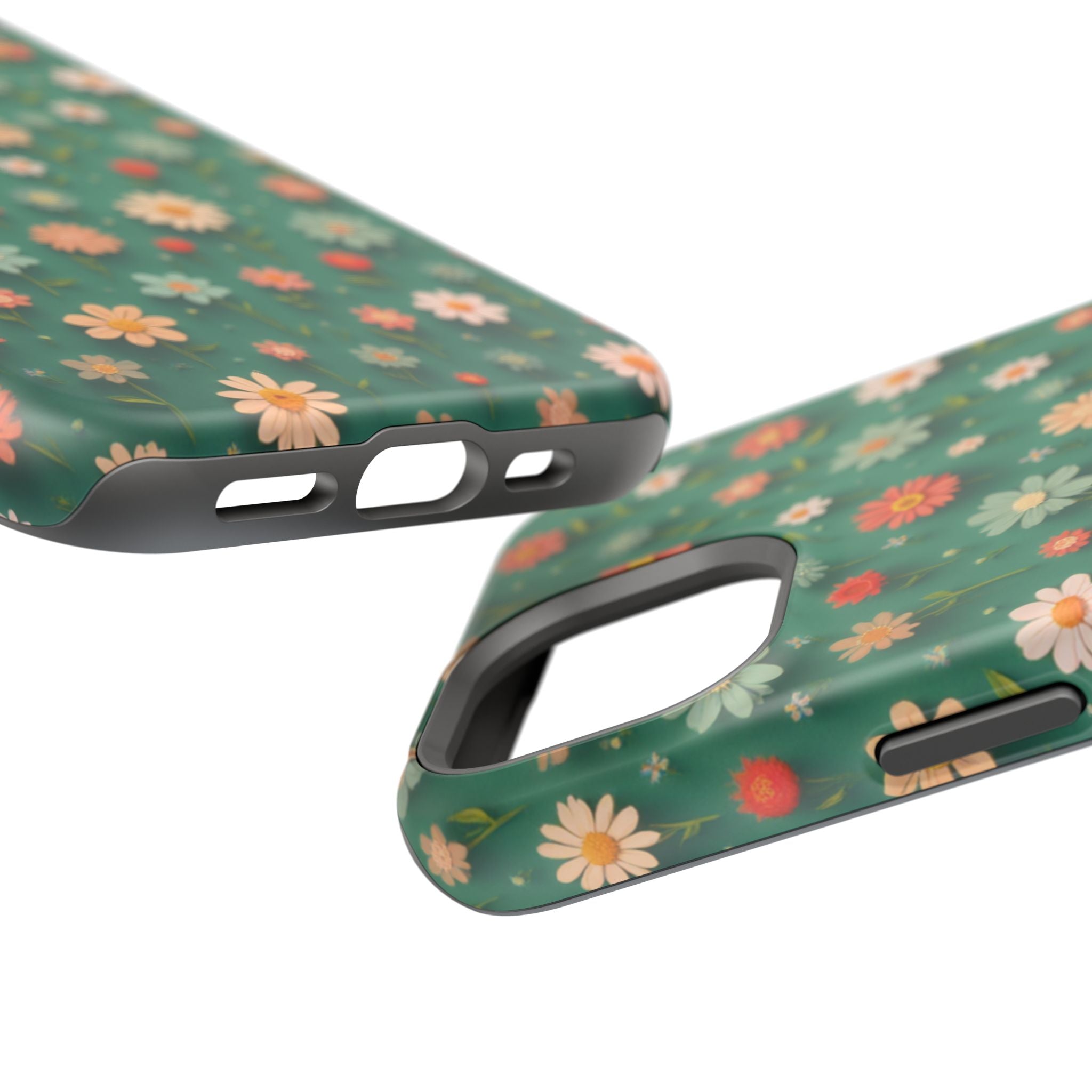 Floral Daisy Magnetic Impact-Resistant Phone Case