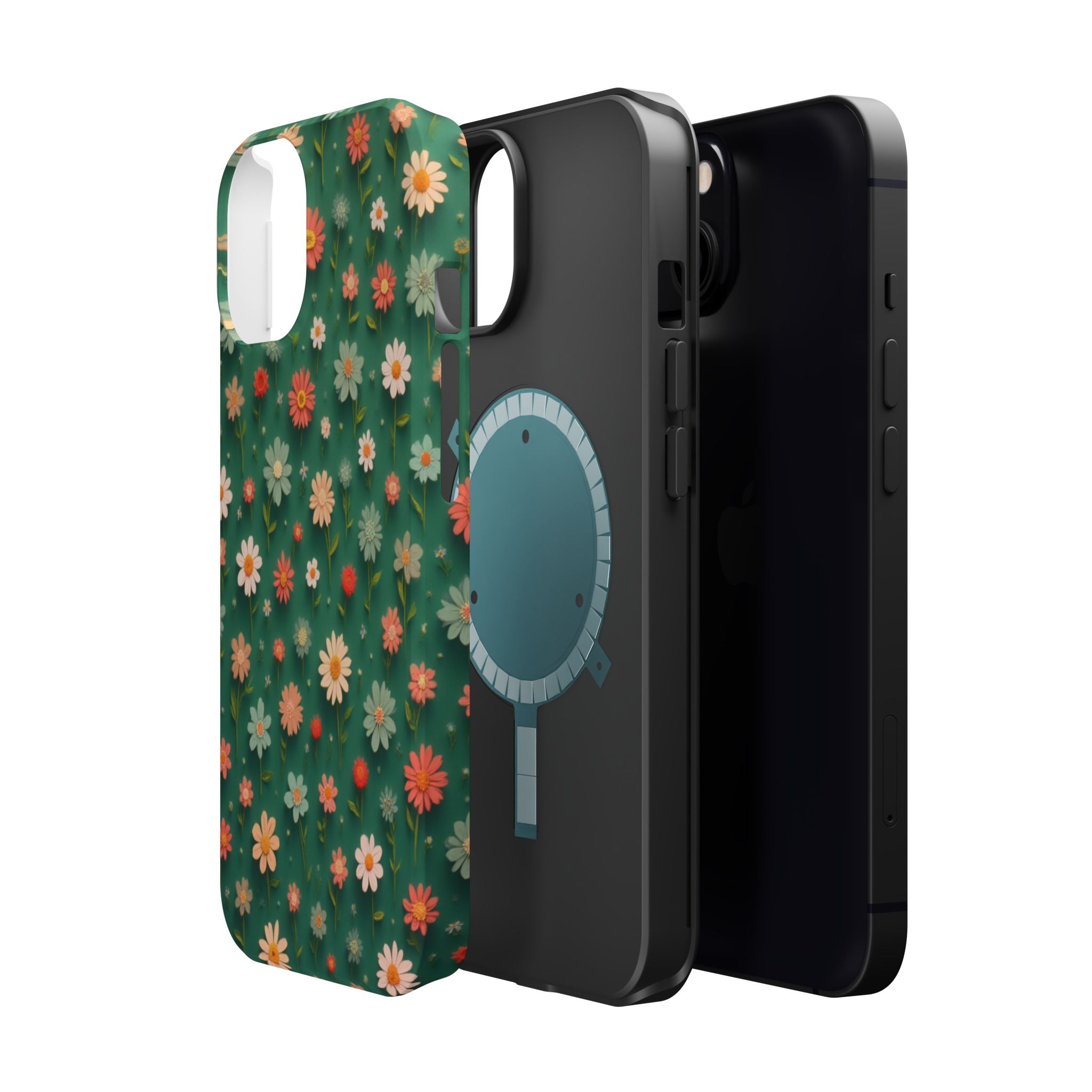 Floral Daisy Magnetic Impact-Resistant Phone Case