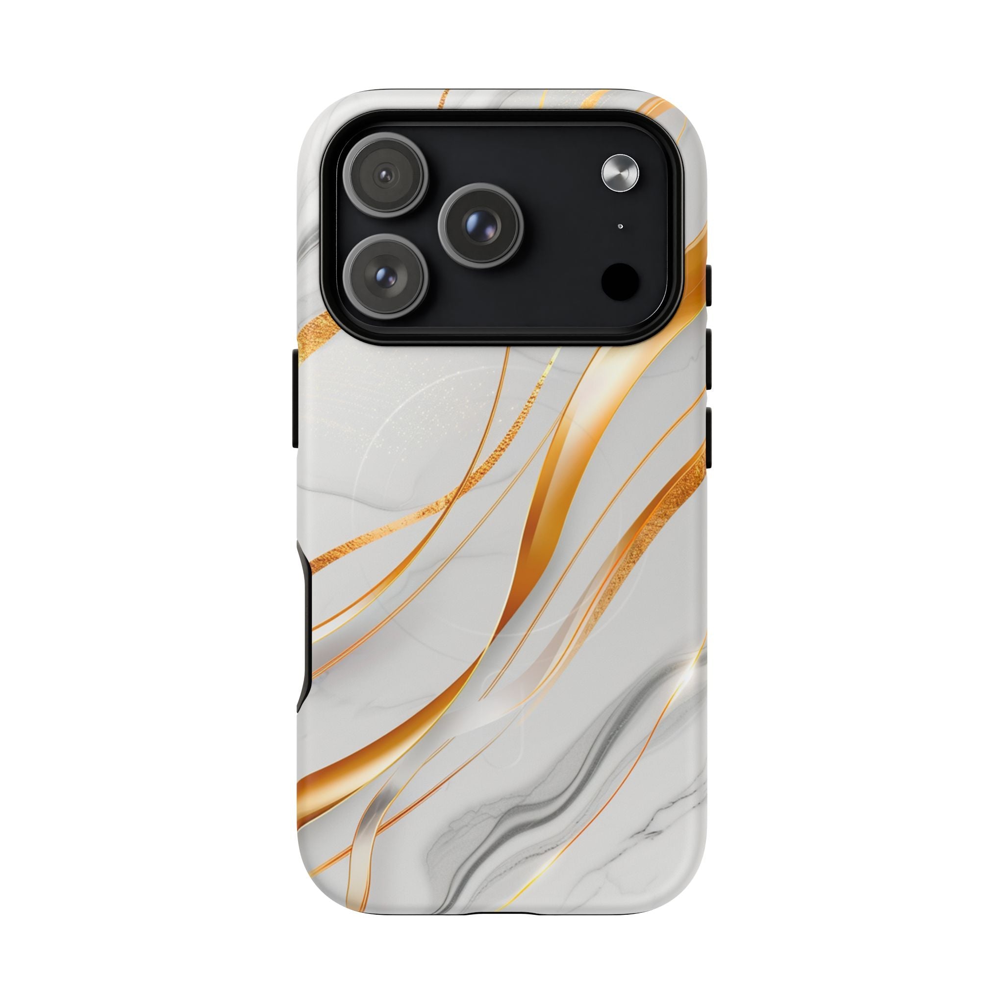 Marble Gold Wave Tough Magnetic Phone Case