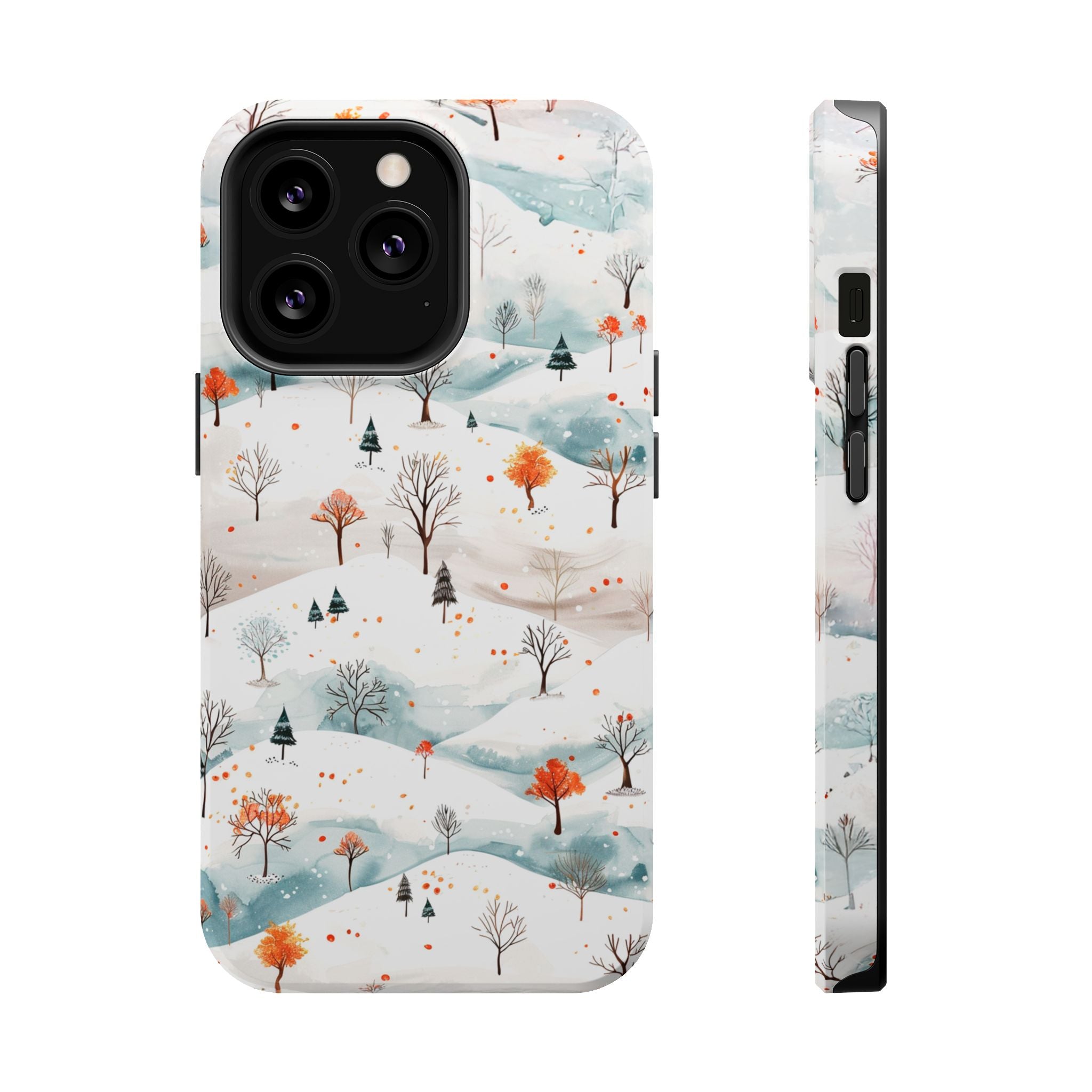Winter Woodland Magnetic Phone Case — Impact-Resistant MagSafe-Compatible