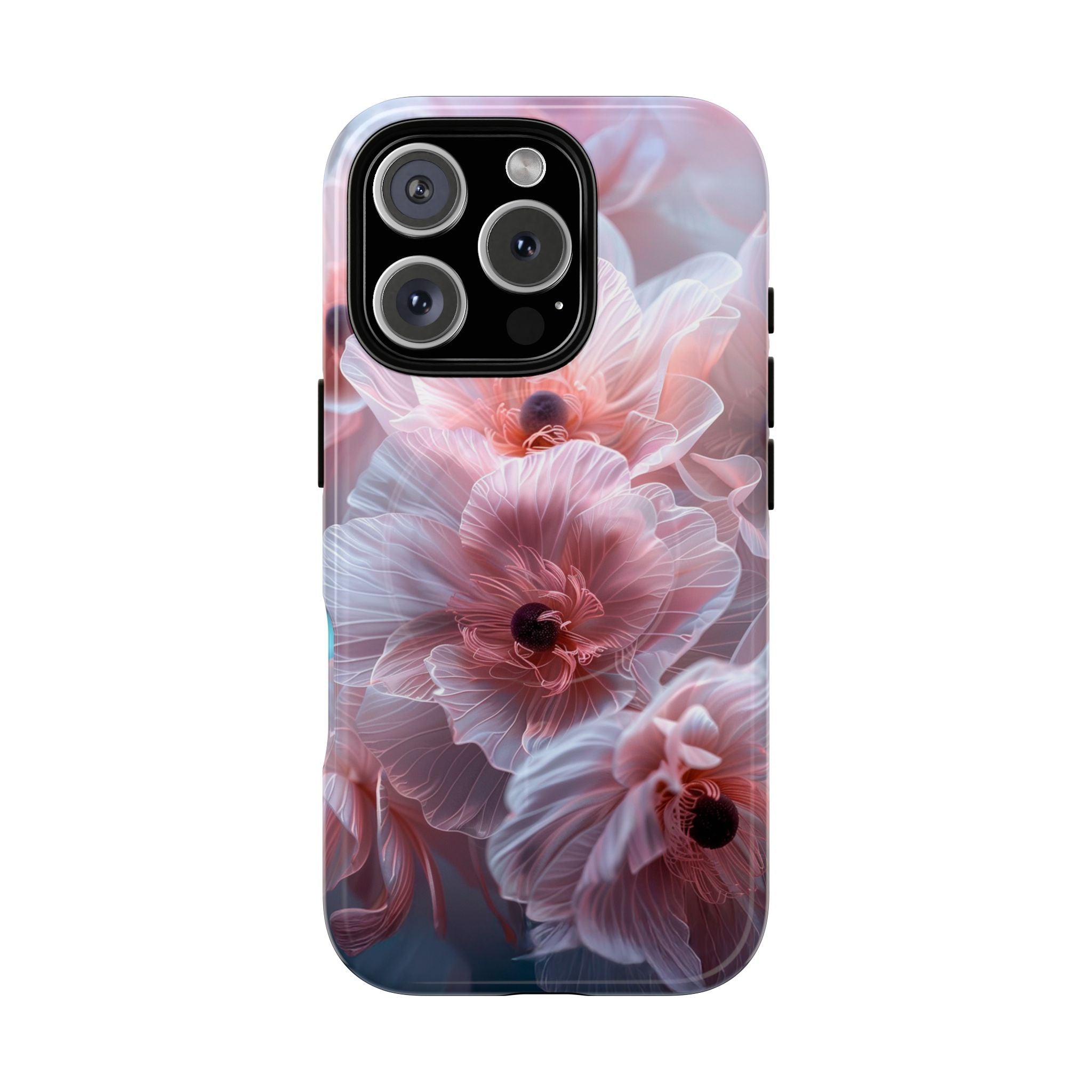 Floral Dream Tough Magnetic Phone Case — Pink Soft Petal Design