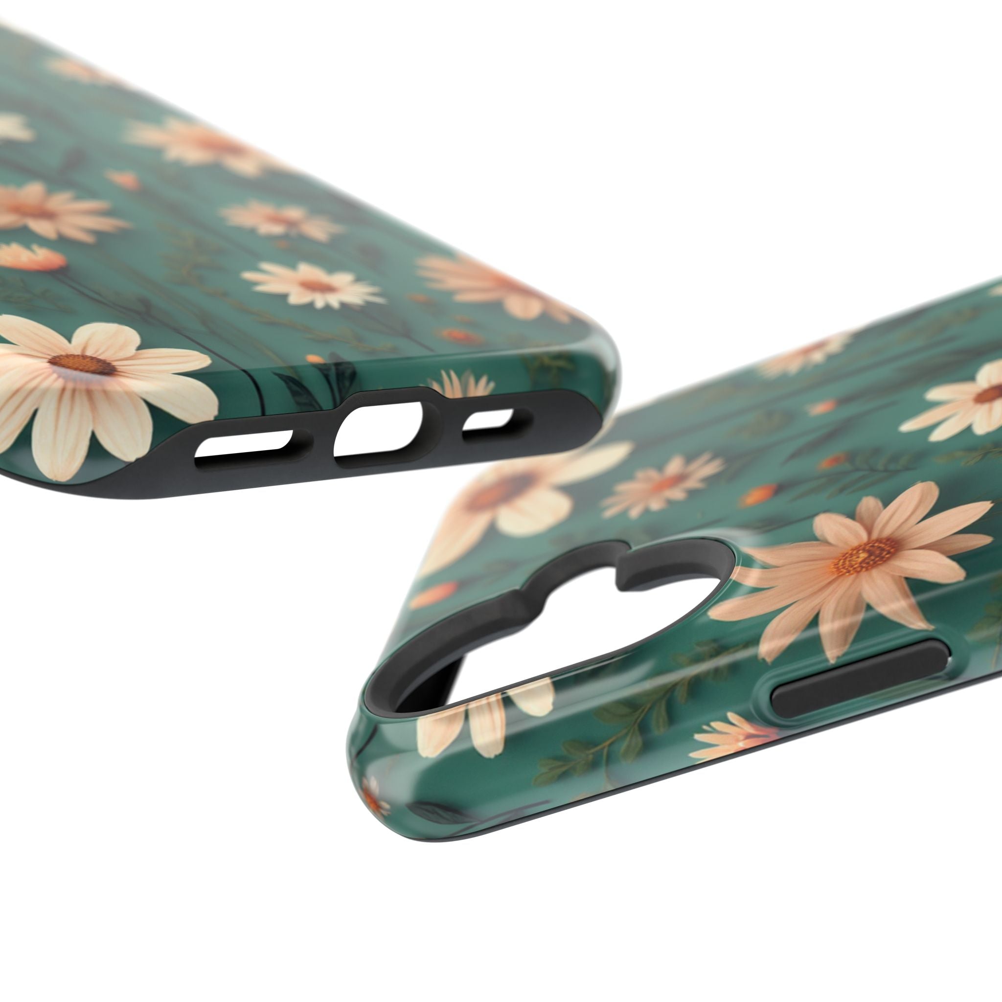 Floral Daisy Magnetic Impact-Resistant Phone Case