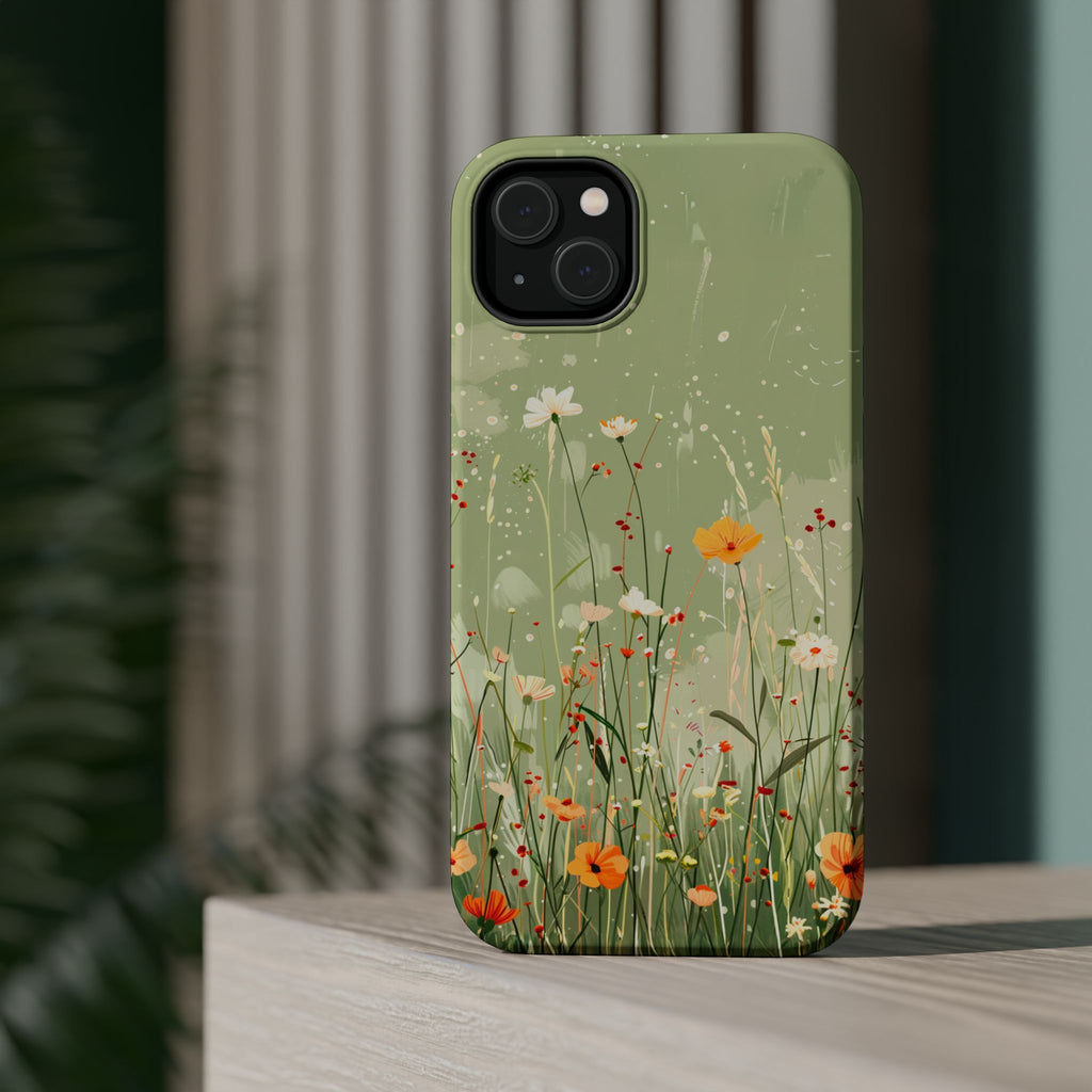 Floral Meadow Magnetic Impact-Resistant Phone Case