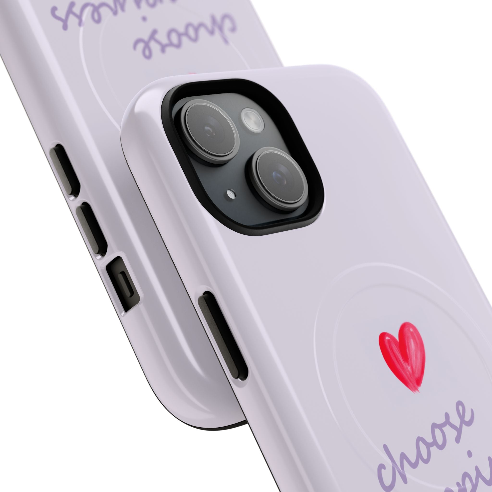 Tough Magnetic Case — "Choose Happiness" Heart Phone Cover