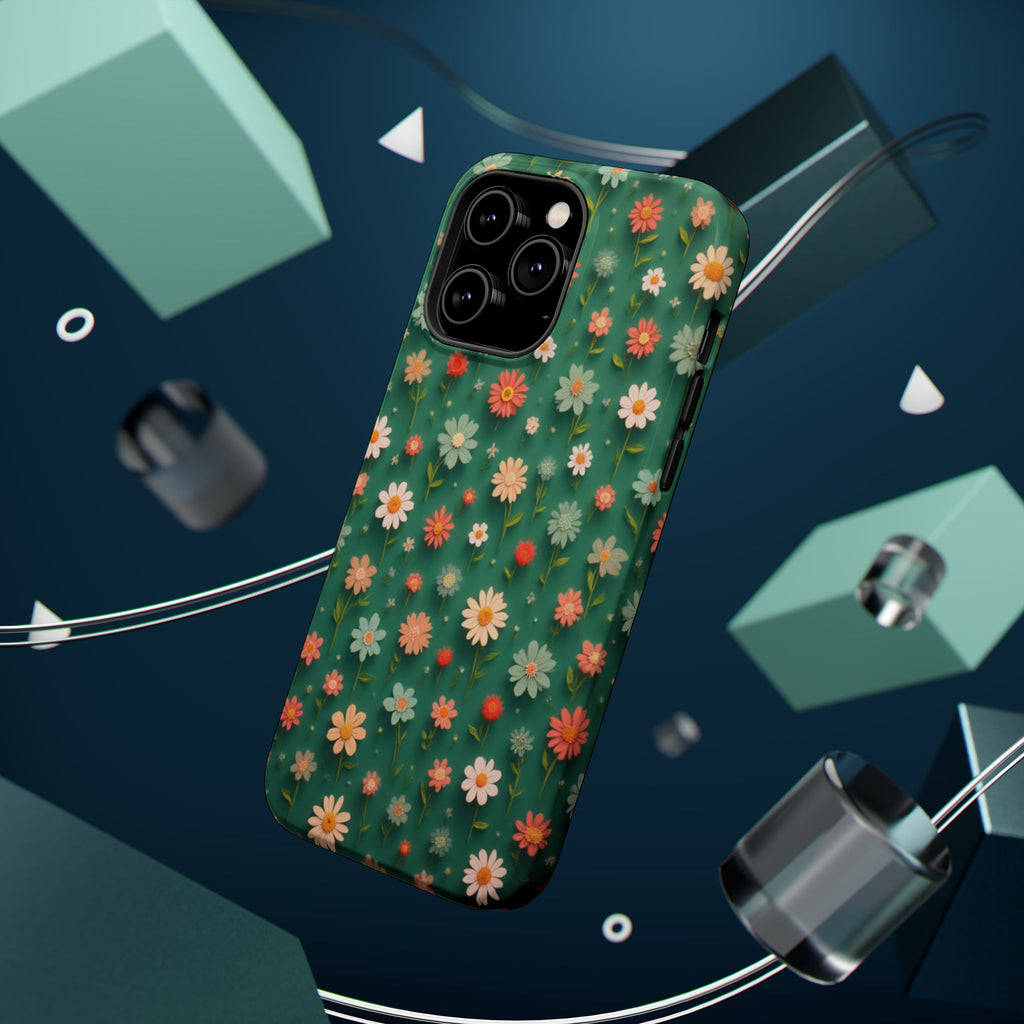 Floral Daisy Magnetic Impact-Resistant Phone Case