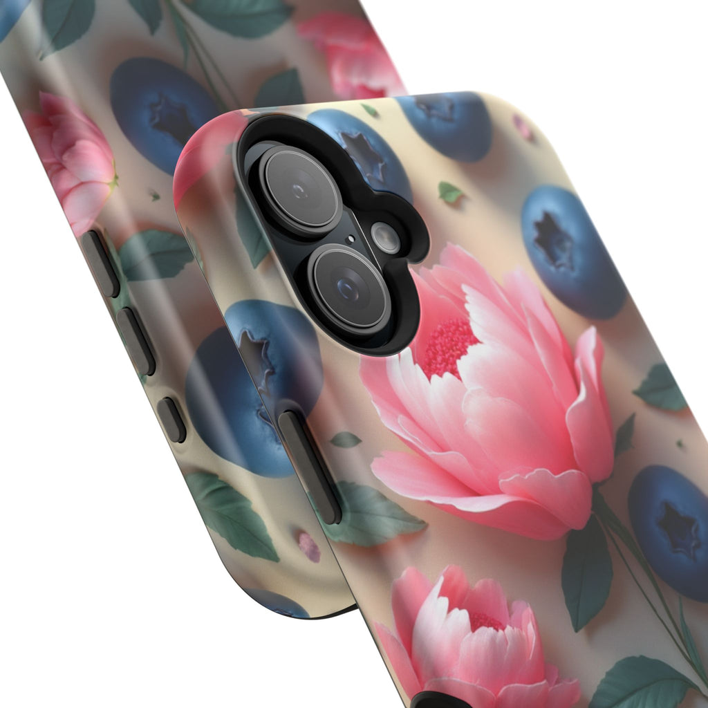 Floral Blueberry Phone Case — Magnetic Impact-Resistant