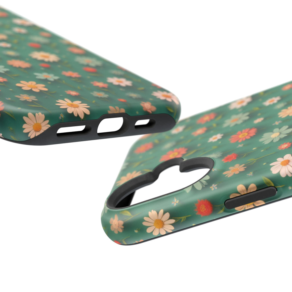 Floral Daisy Magnetic Impact-Resistant Phone Case