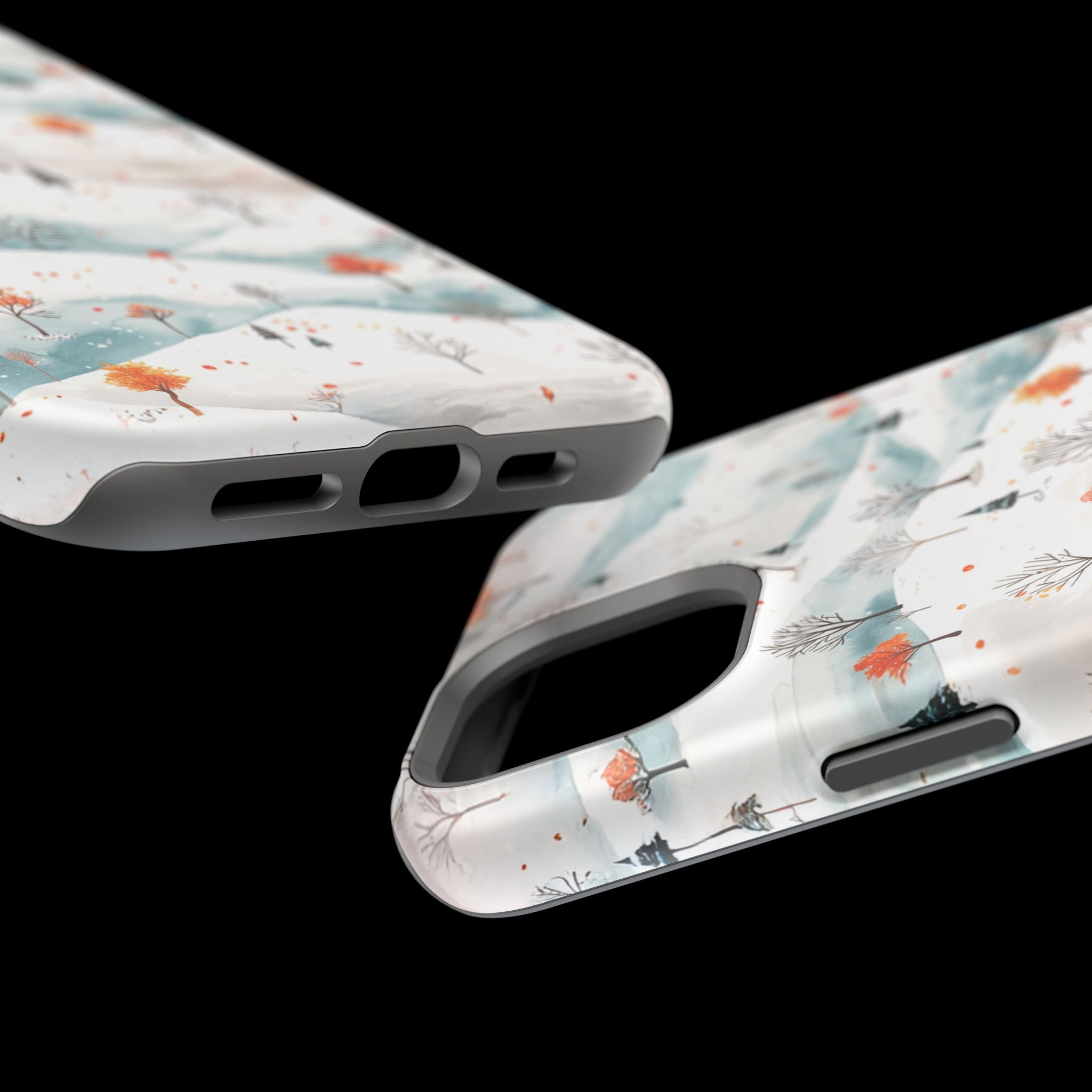 Winter Woodland Magnetic Phone Case — Impact-Resistant MagSafe-Compatible