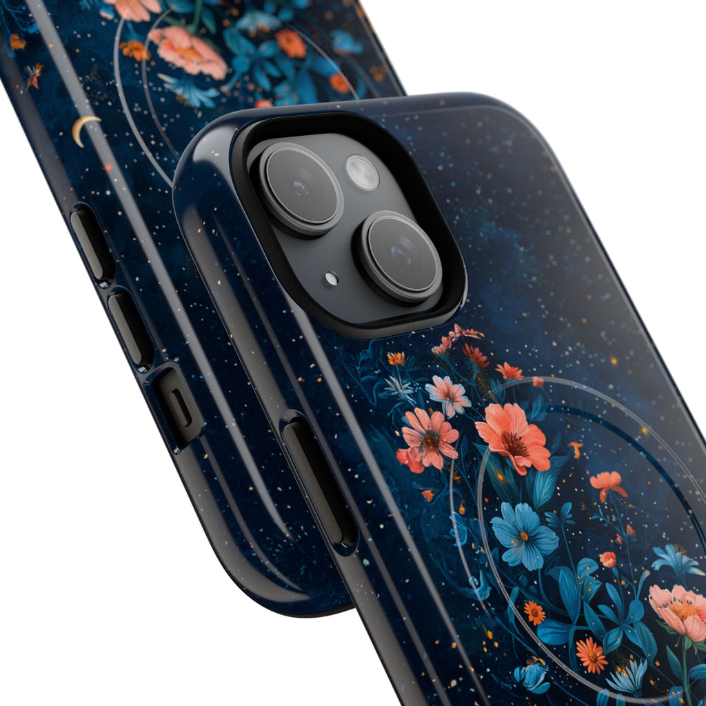 Floral Night Sky Tough Magnetic Phone Case