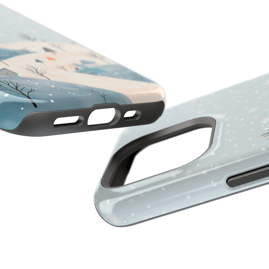 Winter Snowy Hills Magnetic Impact Phone Case — Cute Scenic Landscape iPhone Cover