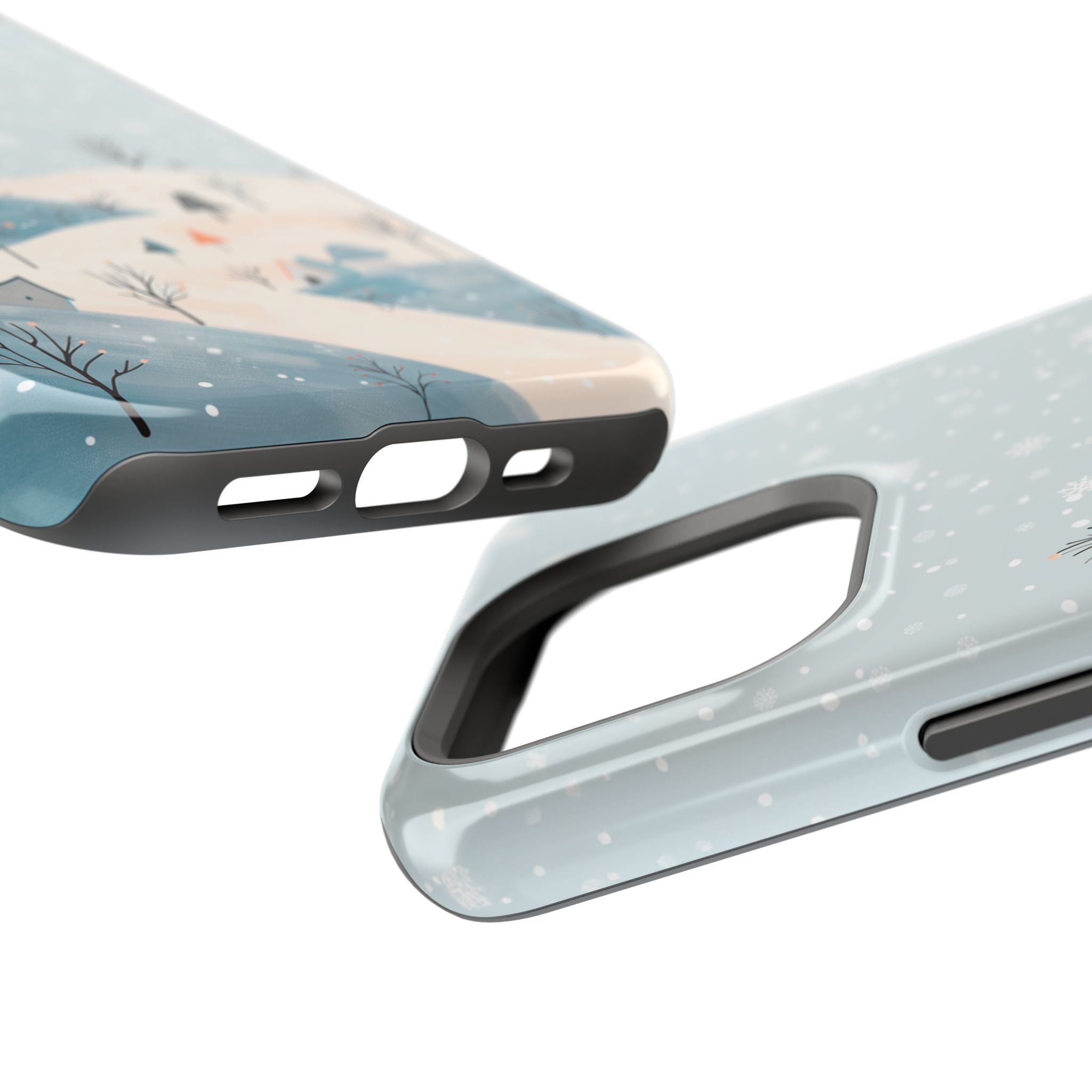 Winter Snowy Hills Magnetic Impact Phone Case — Cute Scenic Landscape iPhone Cover