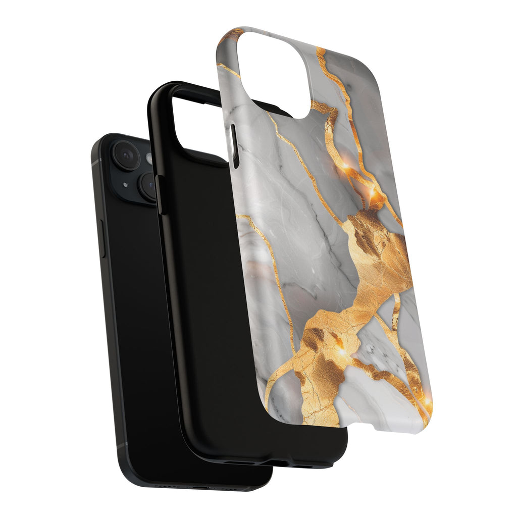 Marble Gold Vein Tough Magnetic Phone Case