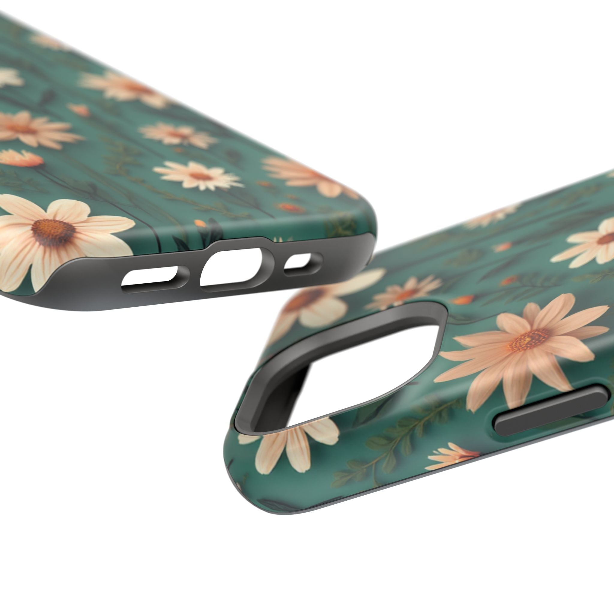 Floral Daisy Magnetic Impact-Resistant Phone Case