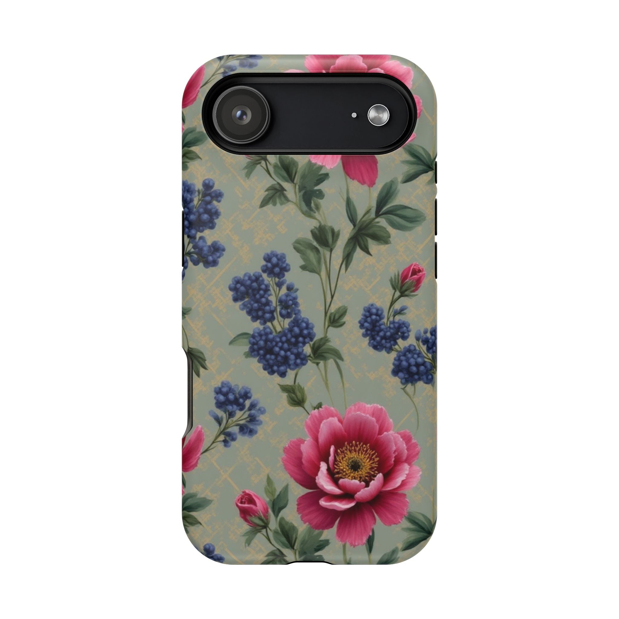 Floral Vintage Magnetic Impact-Resistant Phone Case
