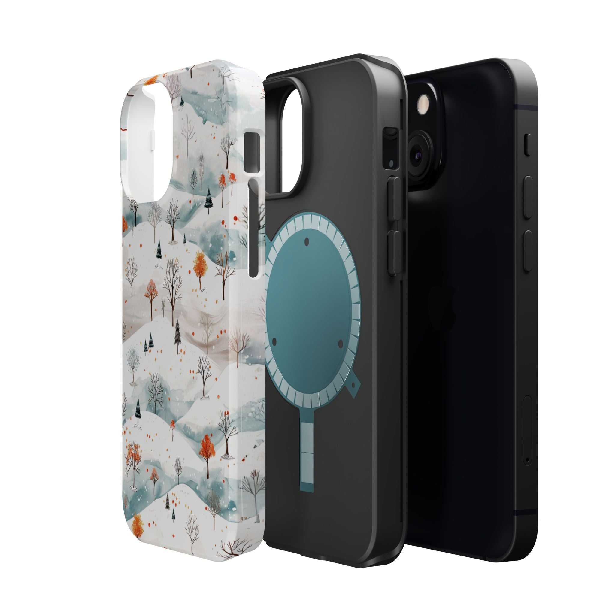 Winter Woodland Magnetic Phone Case — Impact-Resistant MagSafe-Compatible
