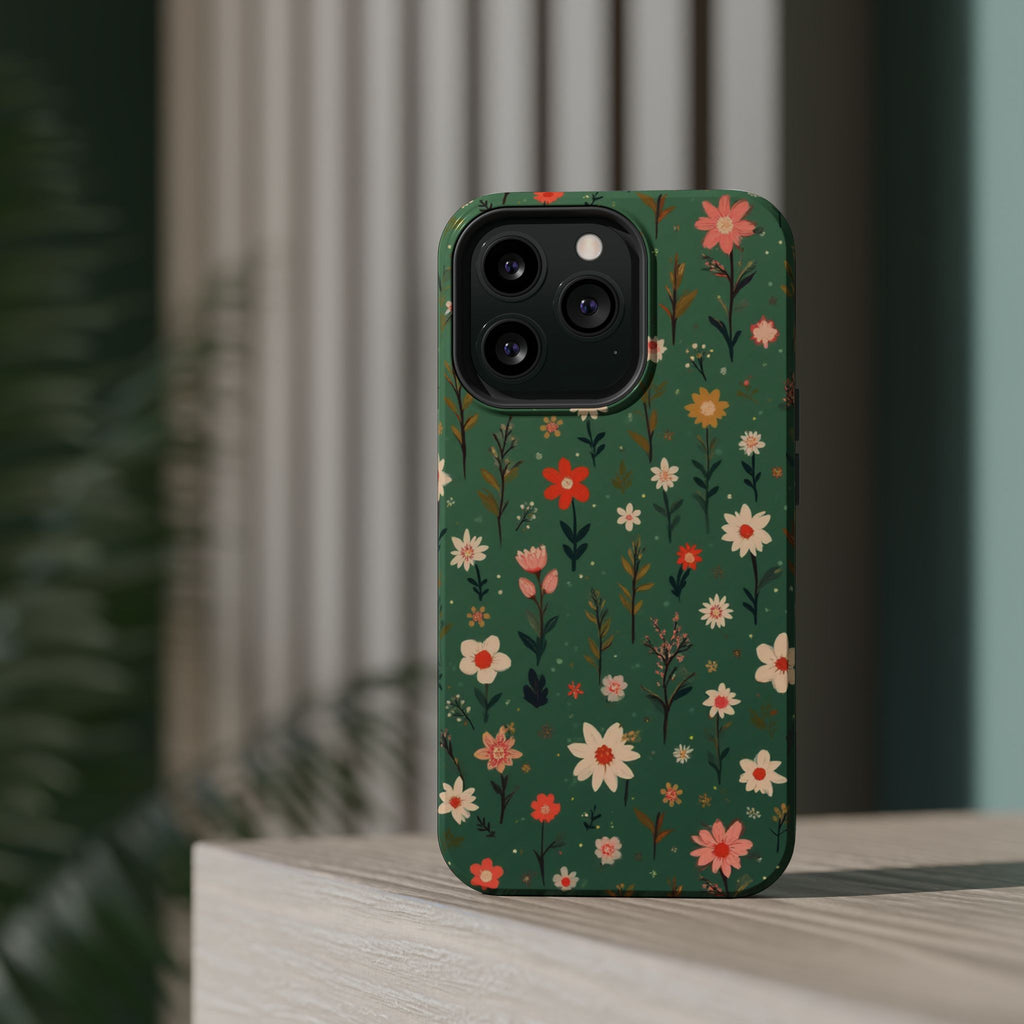 Floral Meadow Magnetic Impact-Resistant Phone Case