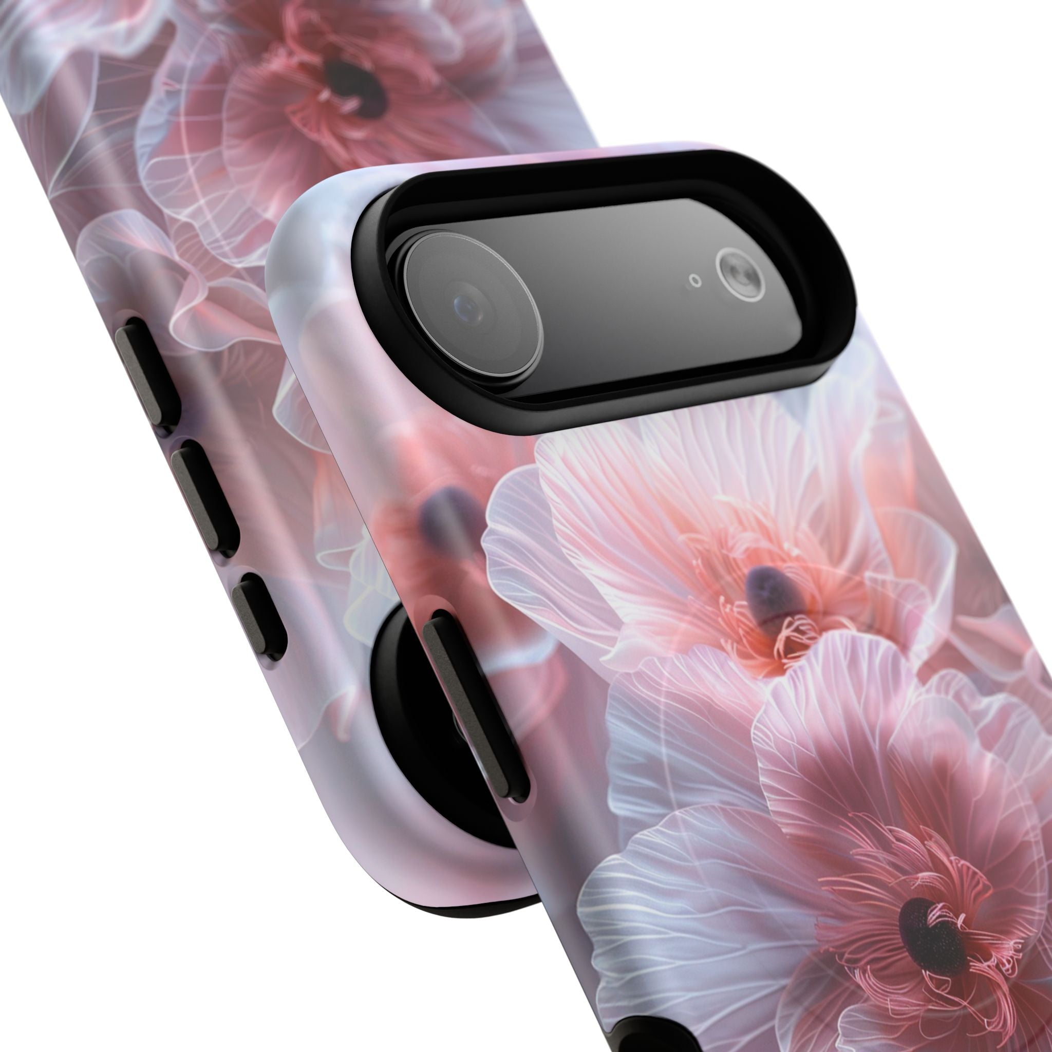 Floral Dream Tough Magnetic Phone Case — Pink Soft Petal Design