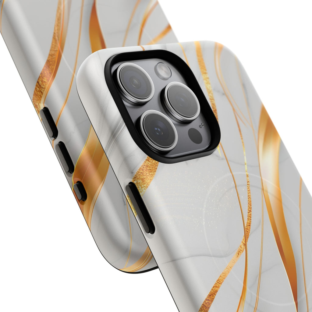 Marble Gold Wave Tough Magnetic Phone Case