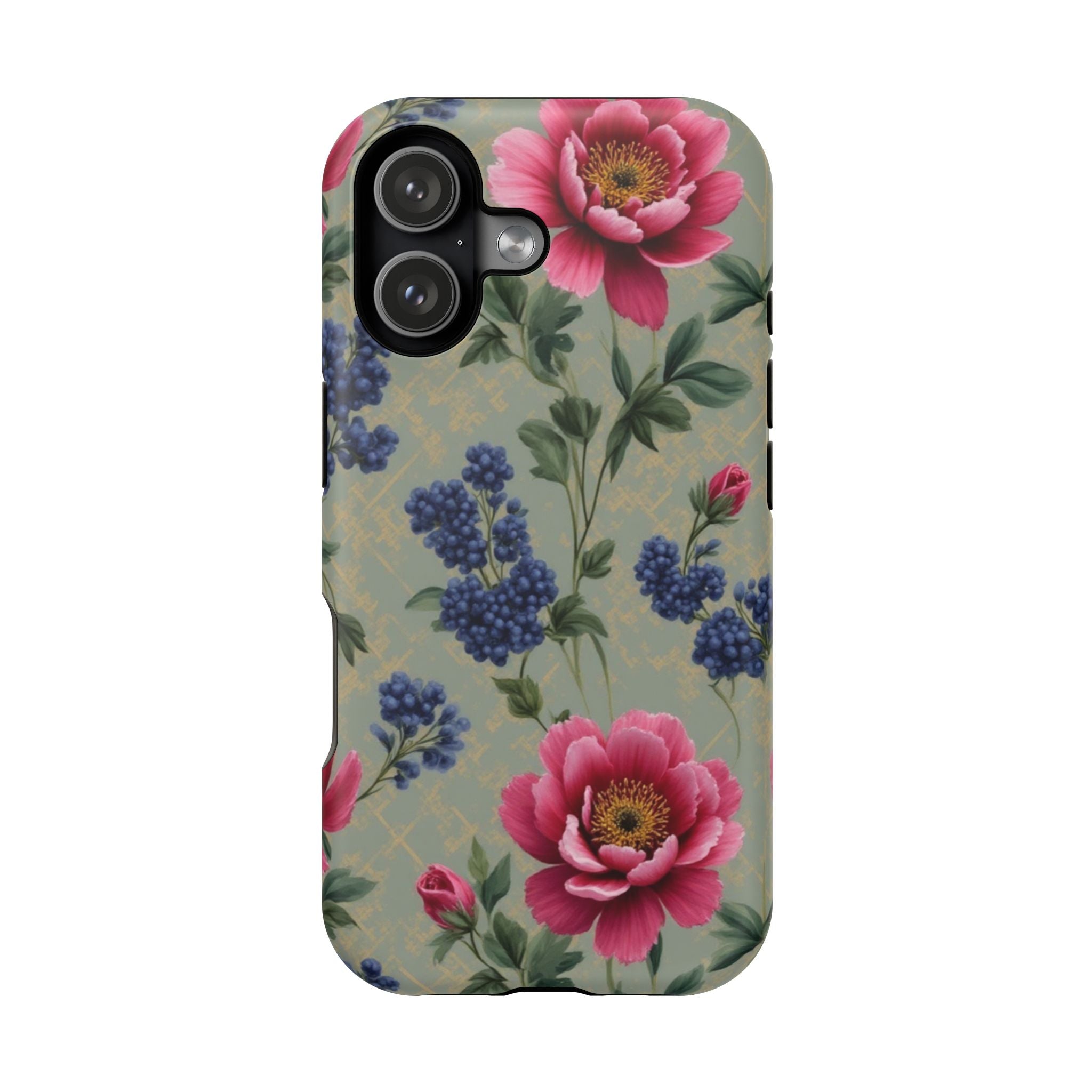 Floral Vintage Magnetic Impact-Resistant Phone Case