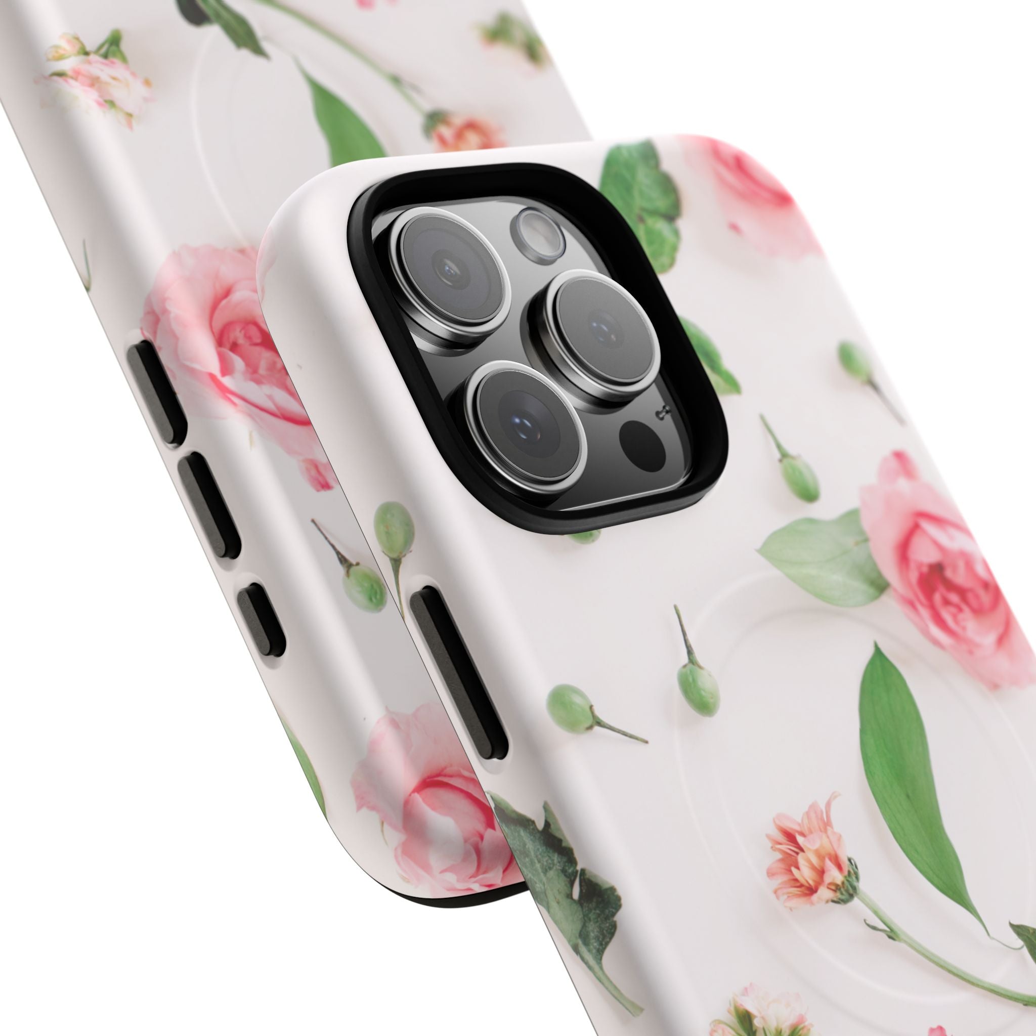 Floral Rose Tough Magnetic Phone Case