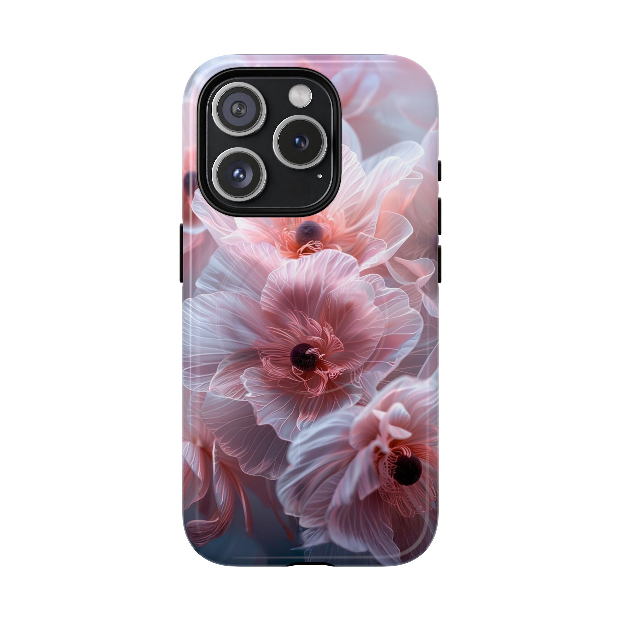 Floral Dream Tough Magnetic Phone Case — Pink Soft Petal Design