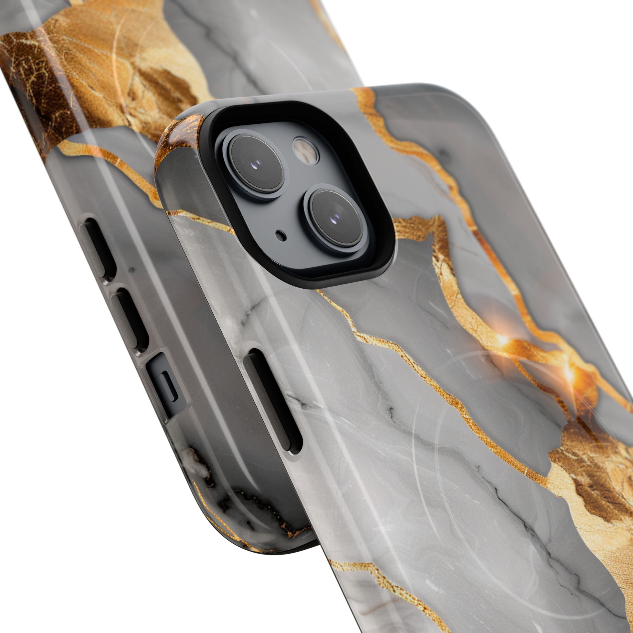 Marble Gold Vein Tough Magnetic Phone Case