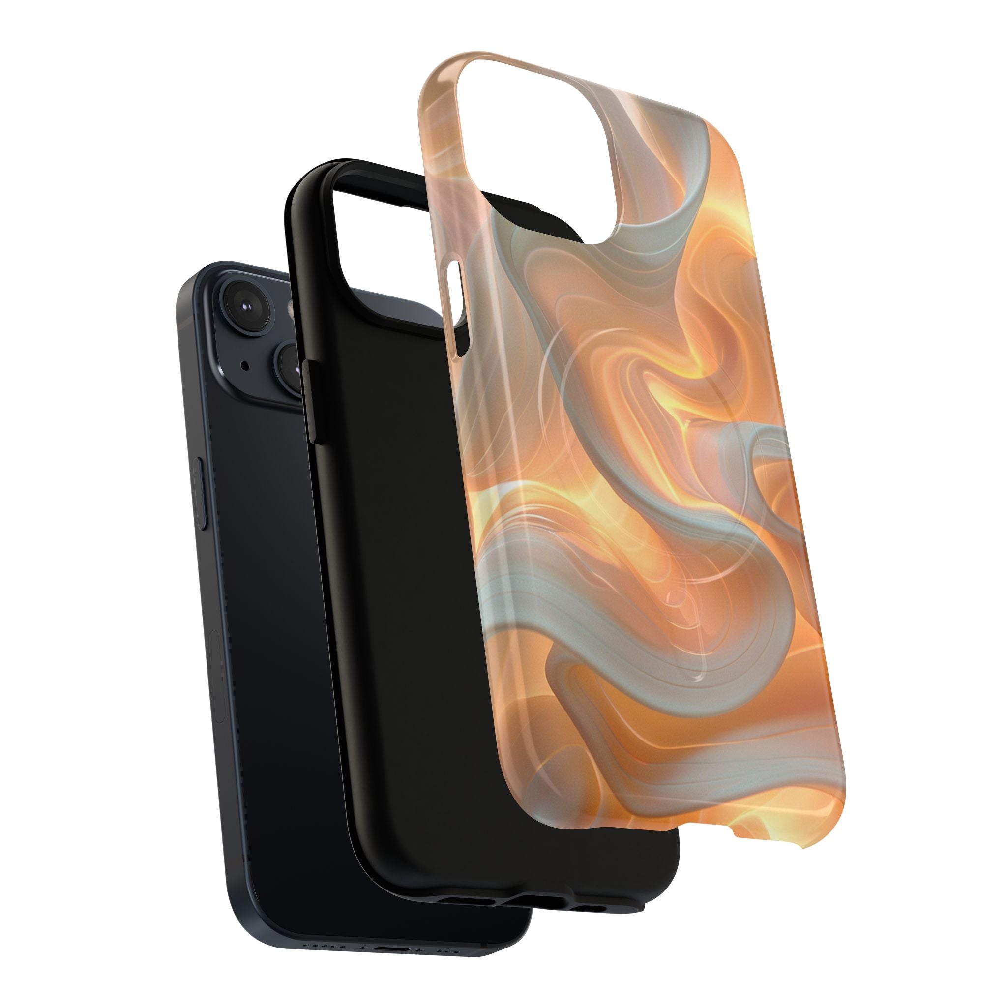 Marbled Amber Swirl Tough Magnetic Case
